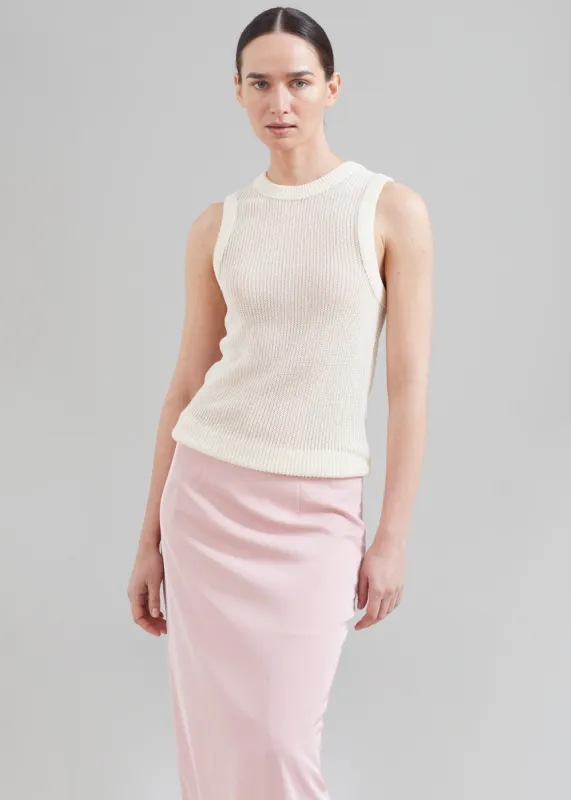 Low Classic Resort Sleeveless Top - Cream sold by Frankie Shop