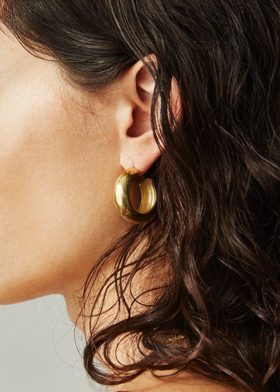 Laura Lombardi Cusp Hoops - Gold sold by Frankie Shop product image thumbnail 2
