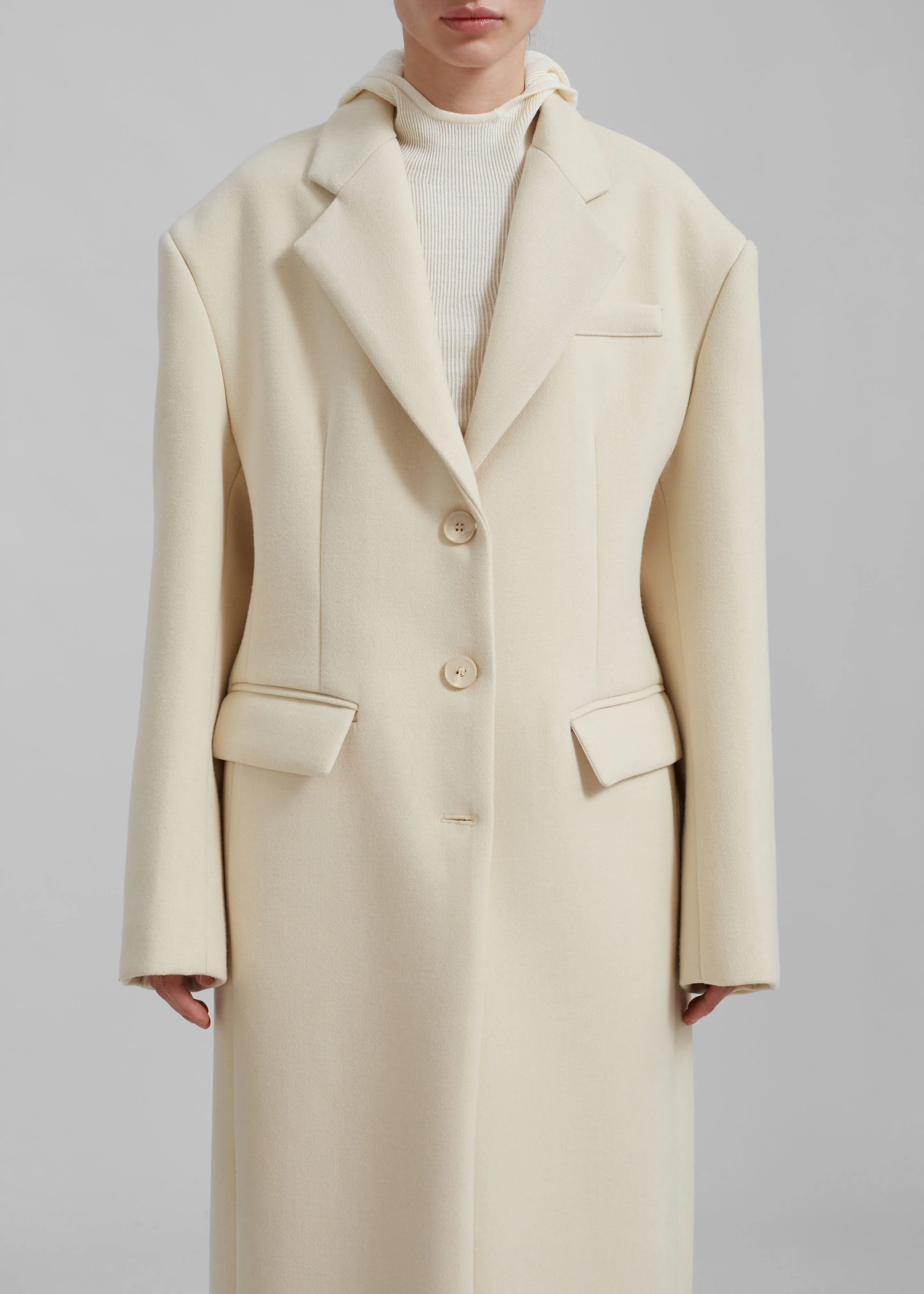 Mira Coat - Cream sold by Frankie Shop product image thumbnail 3