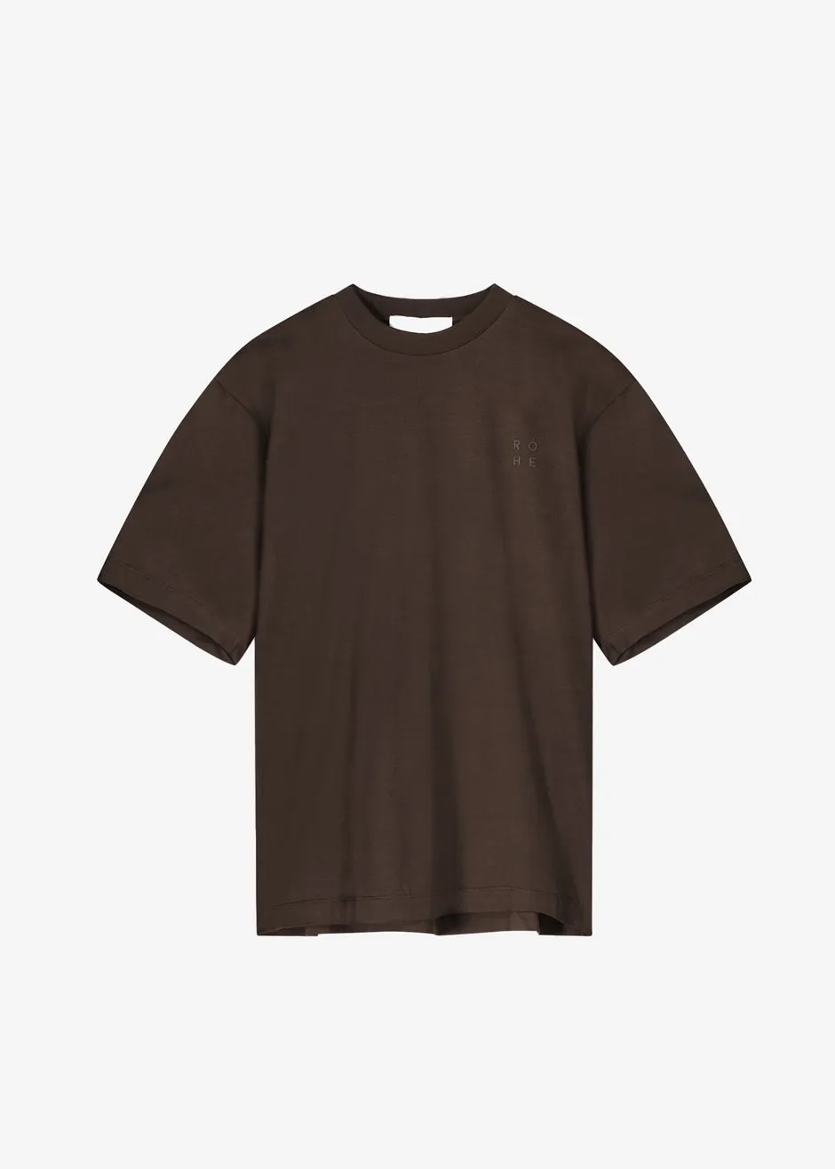 Róhe Moss T-Shirt - Pure Chocolate sold by Frankie Shop product image thumbnail 5