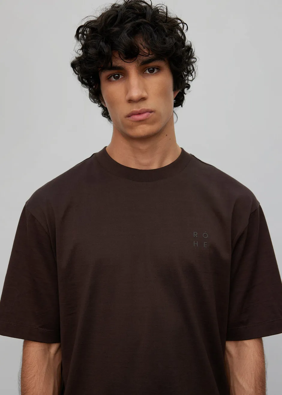 Róhe Moss T-Shirt - Pure Chocolate sold by Frankie Shop product image thumbnail 2