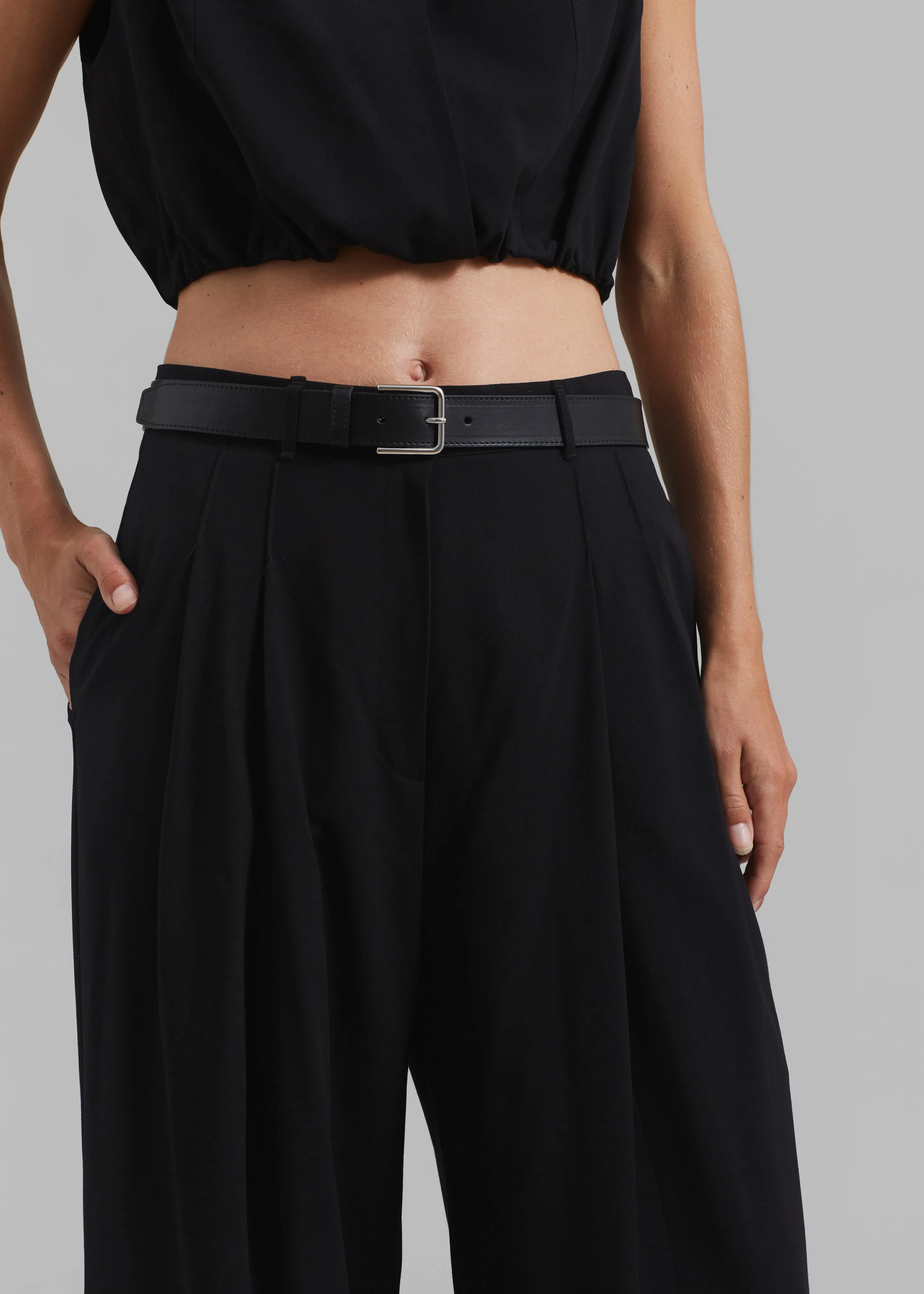 Lilly Pleated Trousers - Black sold by Frankie Shop product image thumbnail 3