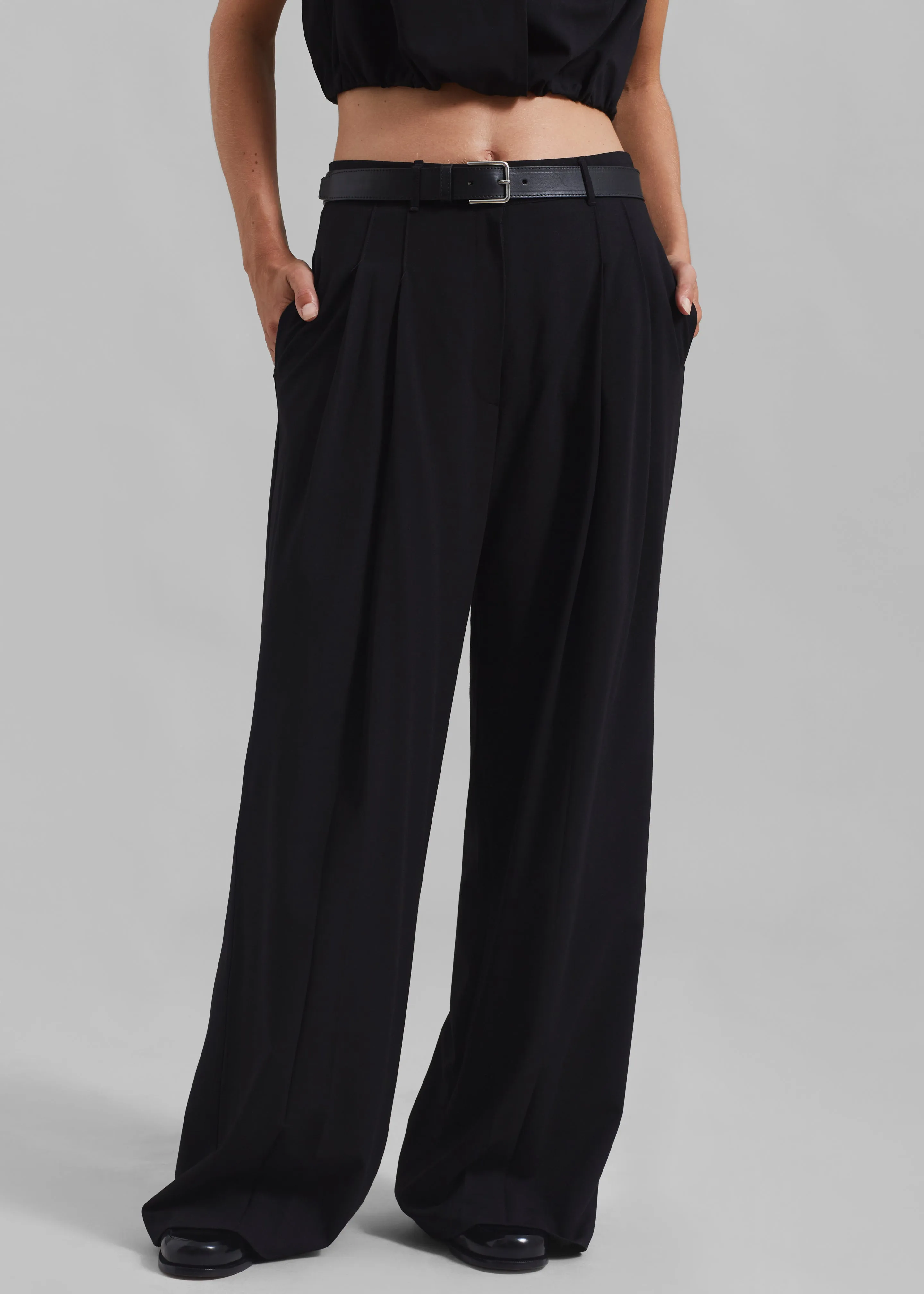Lilly Pleated Trousers - Black sold by Frankie Shop product image thumbnail 2