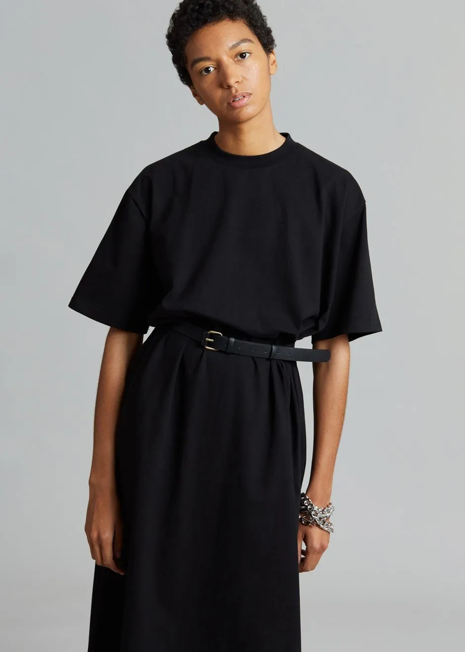 Lou Oversized Tee Dress - Black sold by Frankie Shop product image thumbnail 4