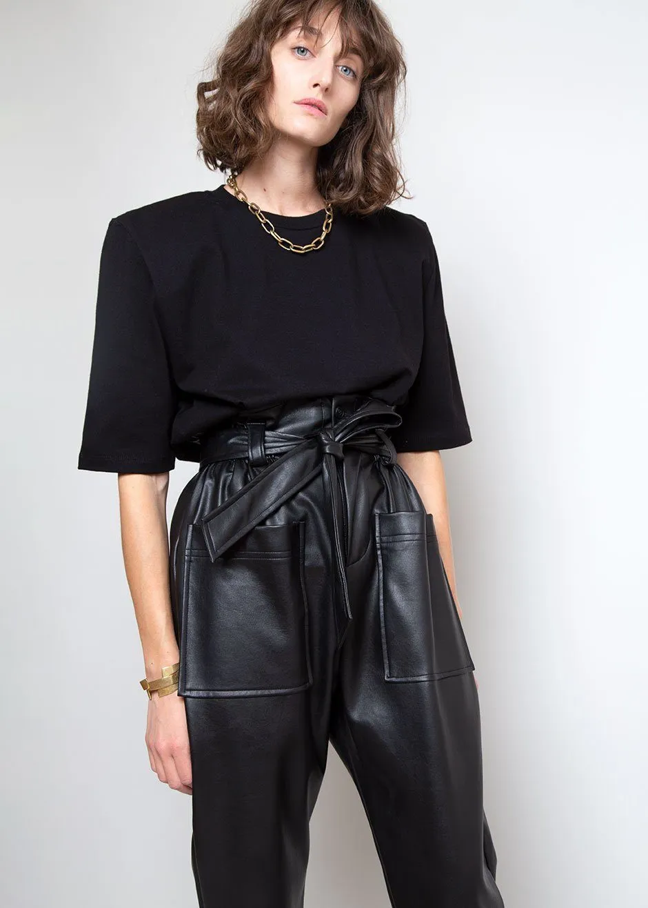 Carrington Padded Shoulder Tee - Black sold by Frankie Shop product image thumbnail 3