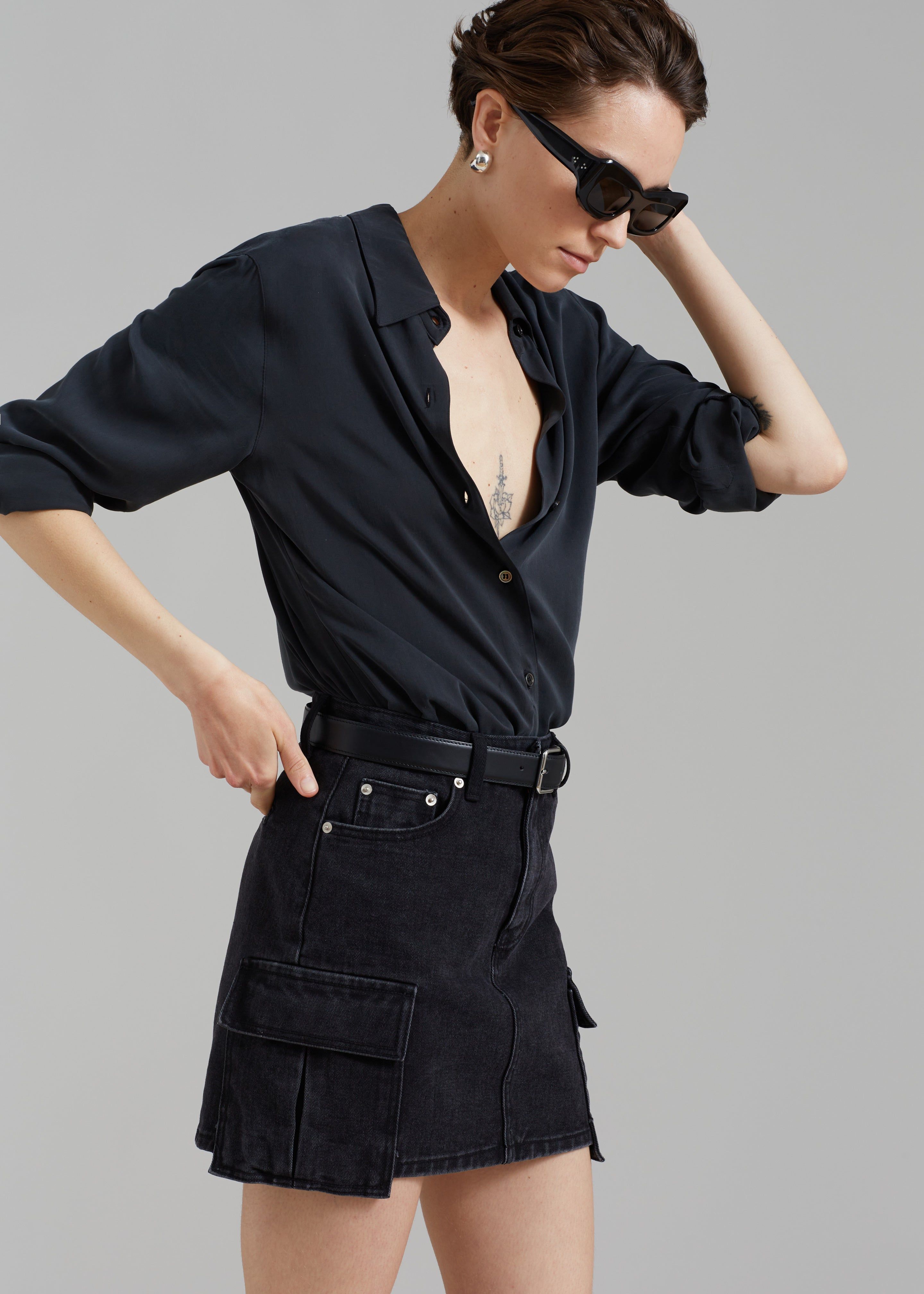 Taylor Denim Cargo Skirt - Faded Black Wash sold by Frankie Shop product image thumbnail 2
