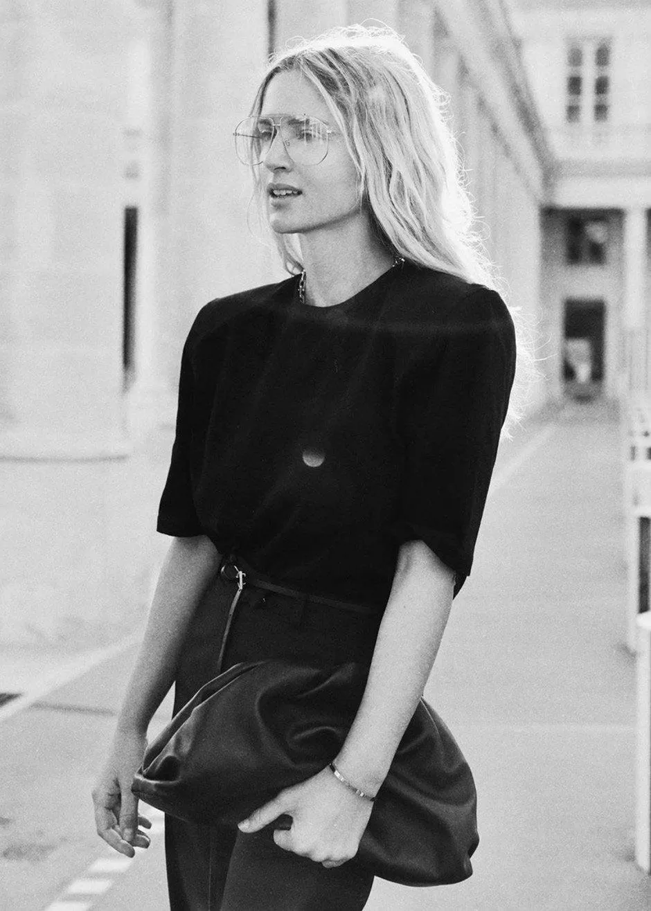 Carrington Padded Shoulder Tee - Black sold by Frankie Shop product image thumbnail 2
