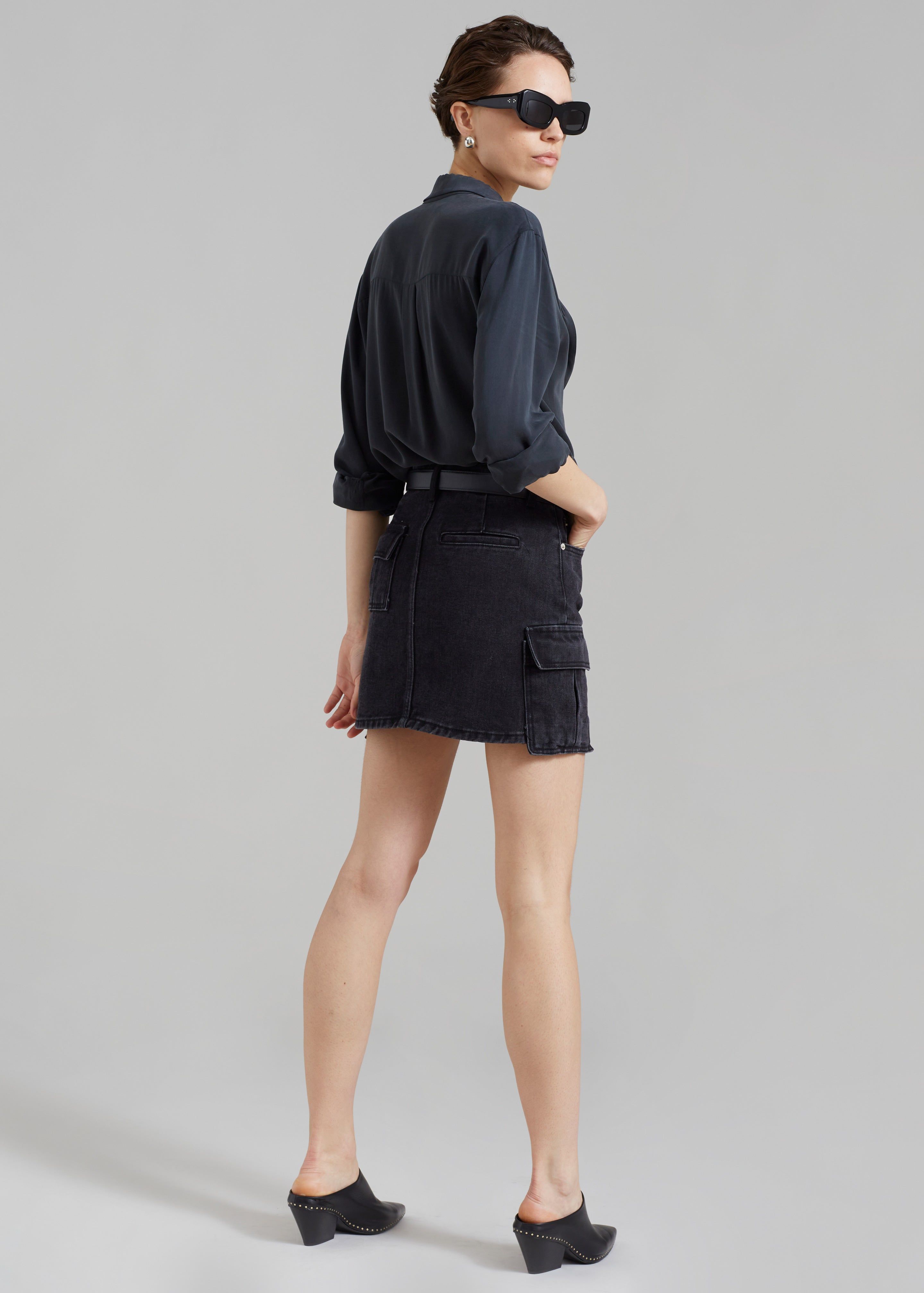 Taylor Denim Cargo Skirt - Faded Black Wash sold by Frankie Shop product image thumbnail 7