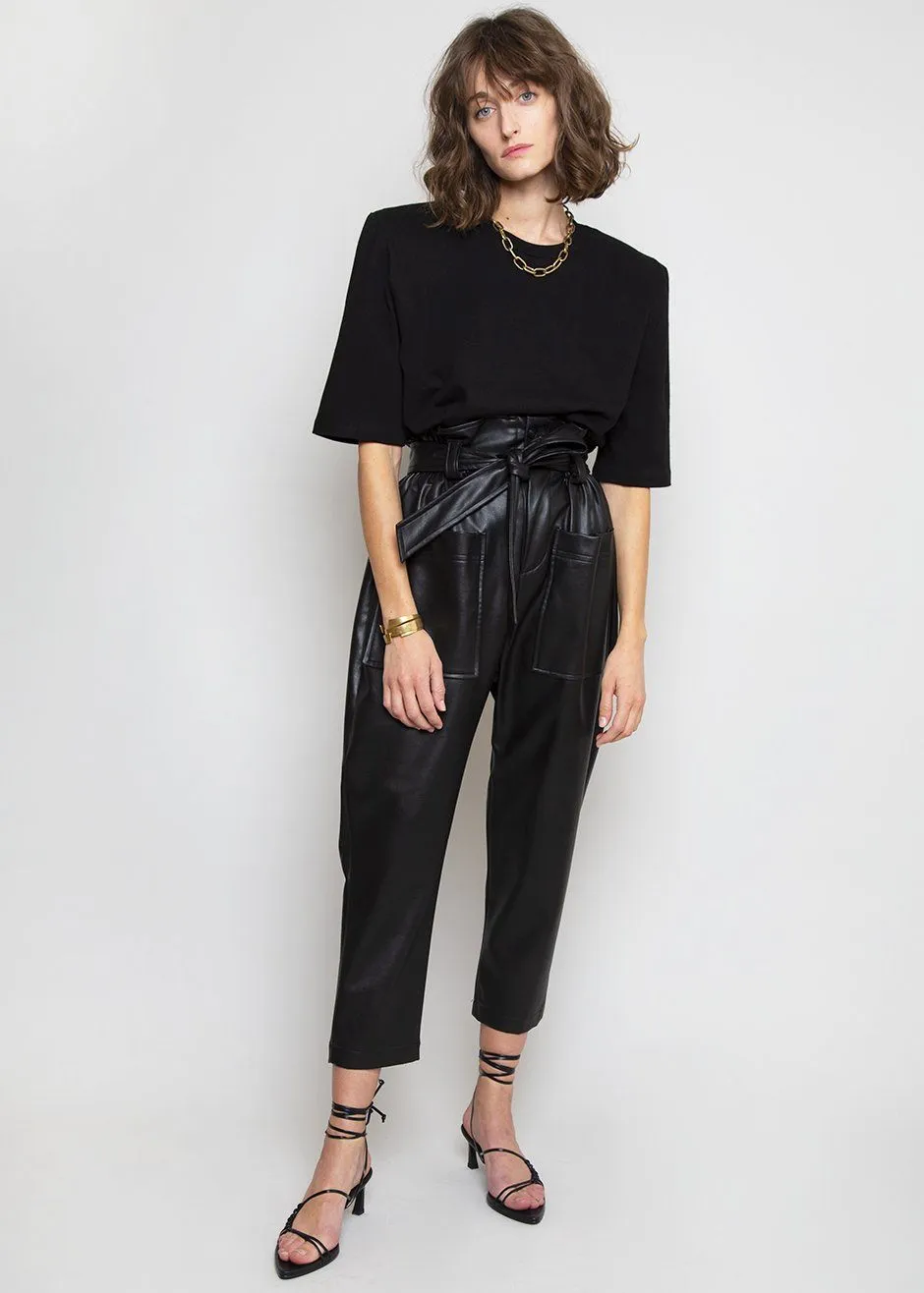 Carrington Padded Shoulder Tee - Black sold by Frankie Shop product image thumbnail 5