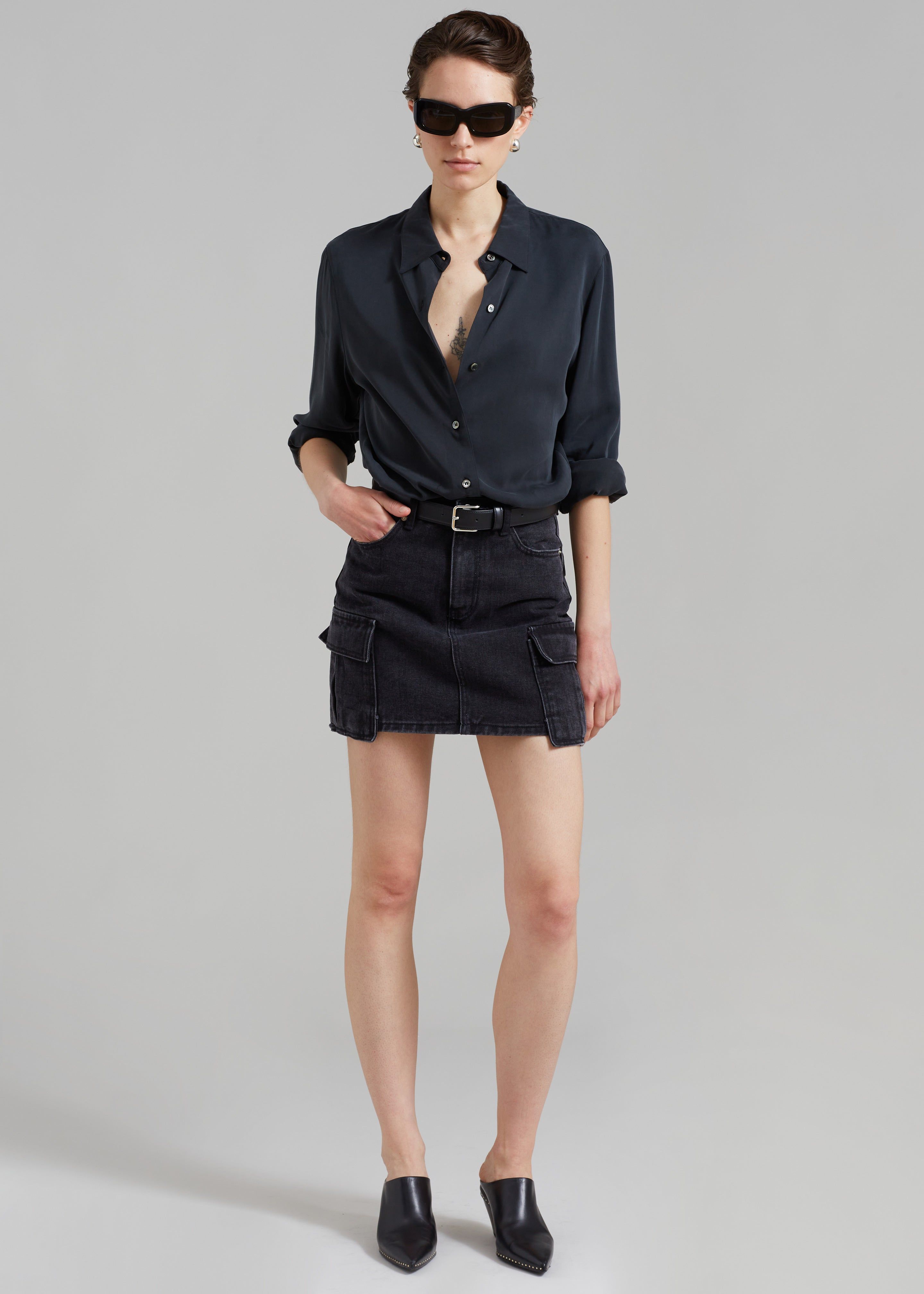Taylor Denim Cargo Skirt - Faded Black Wash sold by Frankie Shop product image thumbnail 4