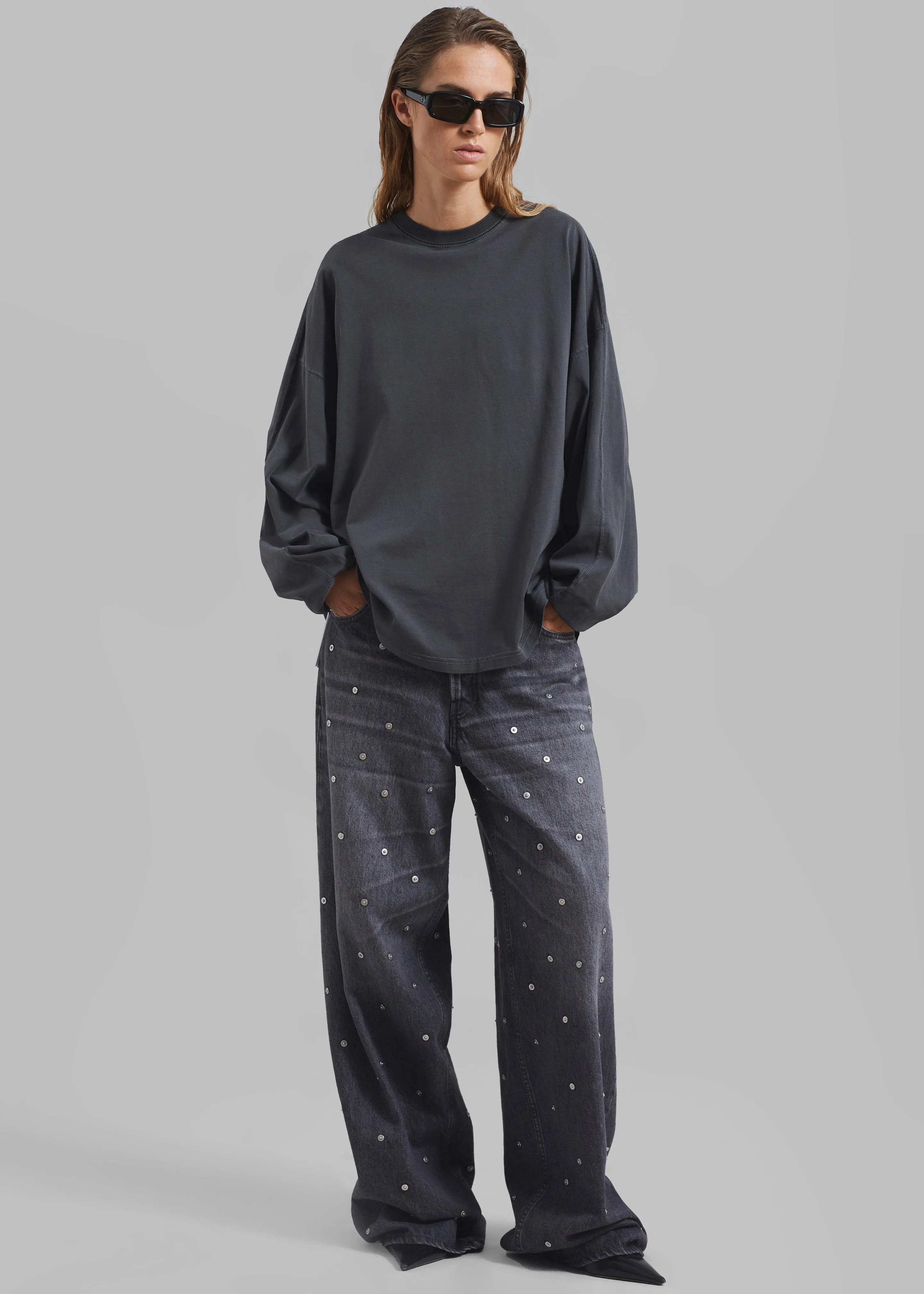 Collins Long Sleeve Tee - Charcoal sold by Frankie Shop product image thumbnail 2