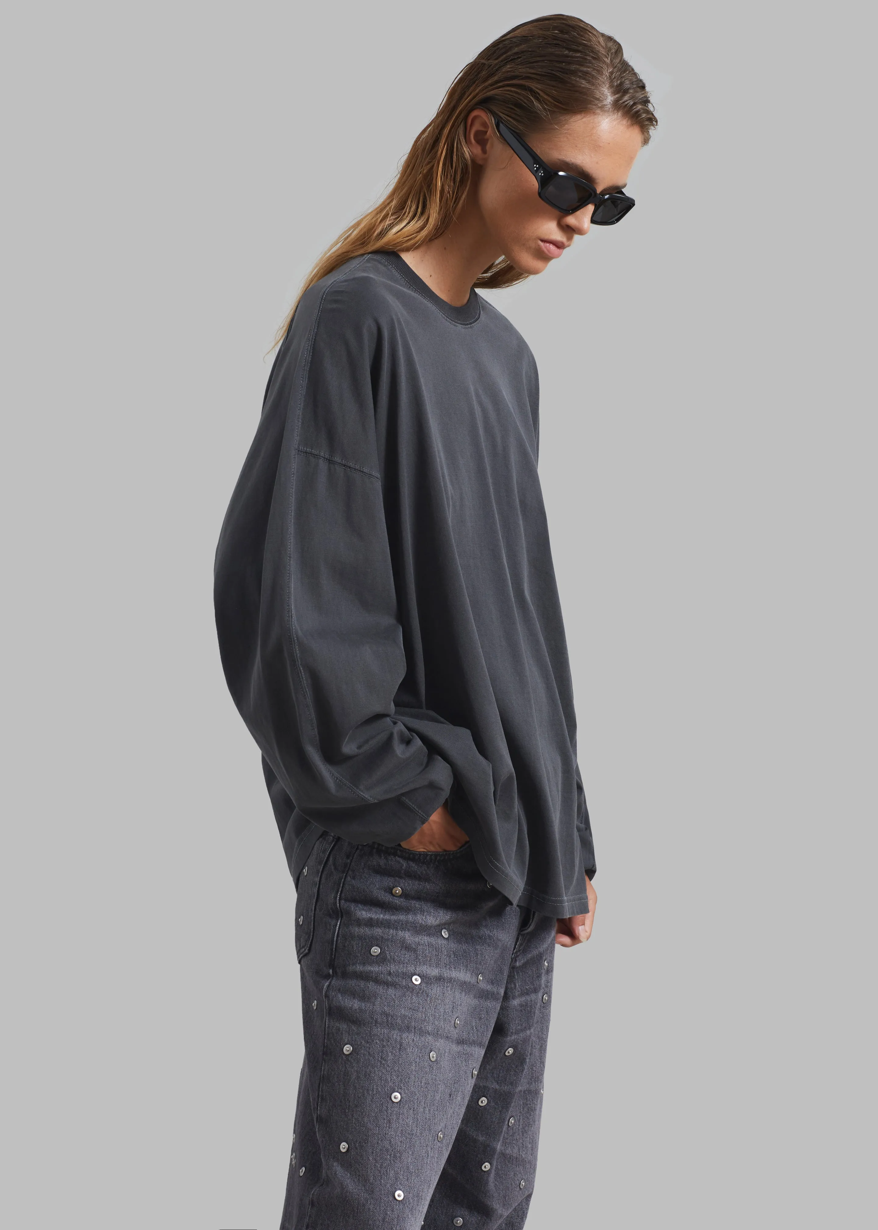 Collins Long Sleeve Tee - Charcoal sold by Frankie Shop product image thumbnail 4