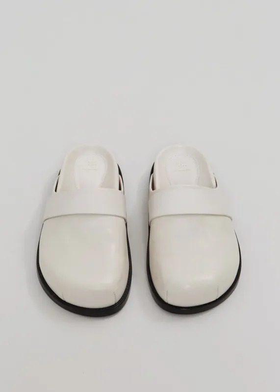 Porte & Paire x TFS Leather Slipper - Pearl sold by Frankie Shop