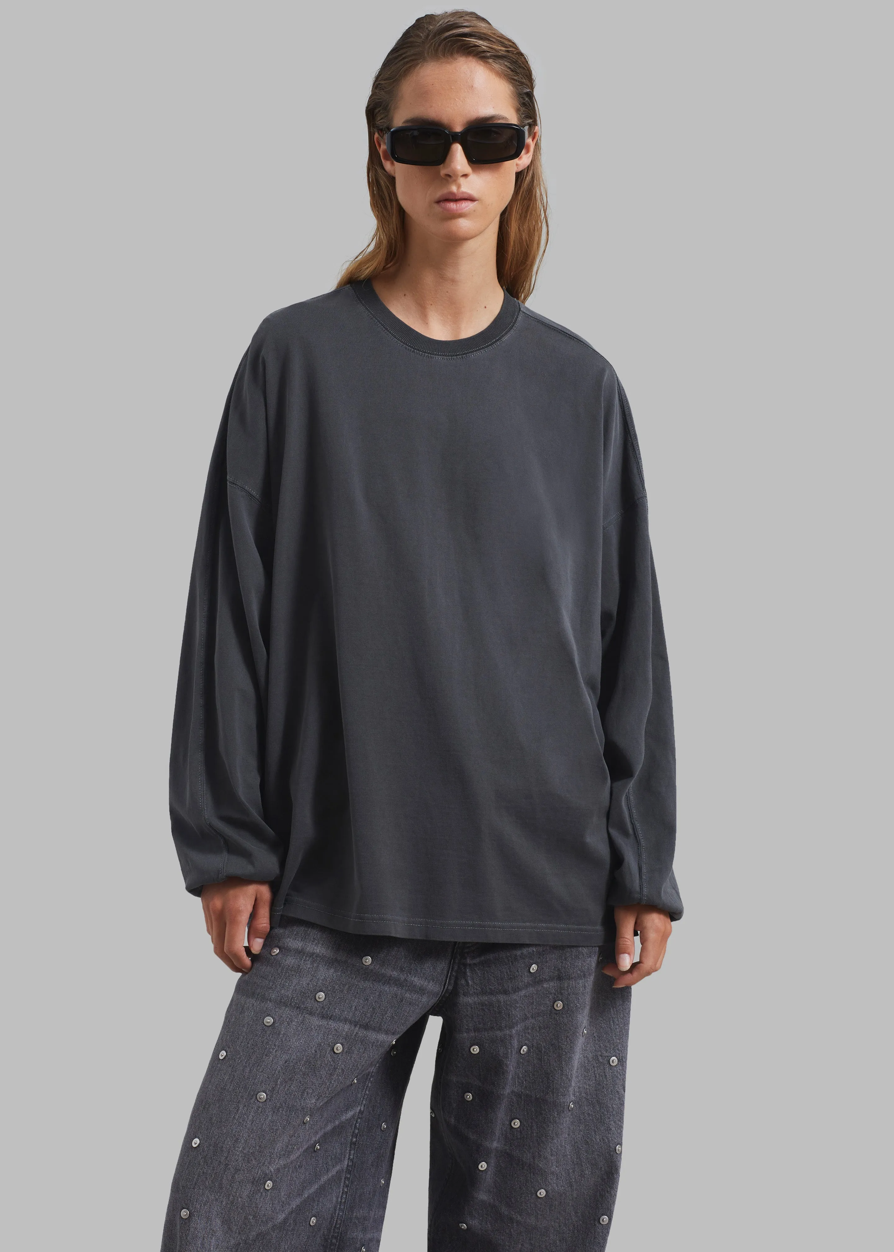 Collins Long Sleeve Tee - Charcoal sold by Frankie Shop product image thumbnail 3