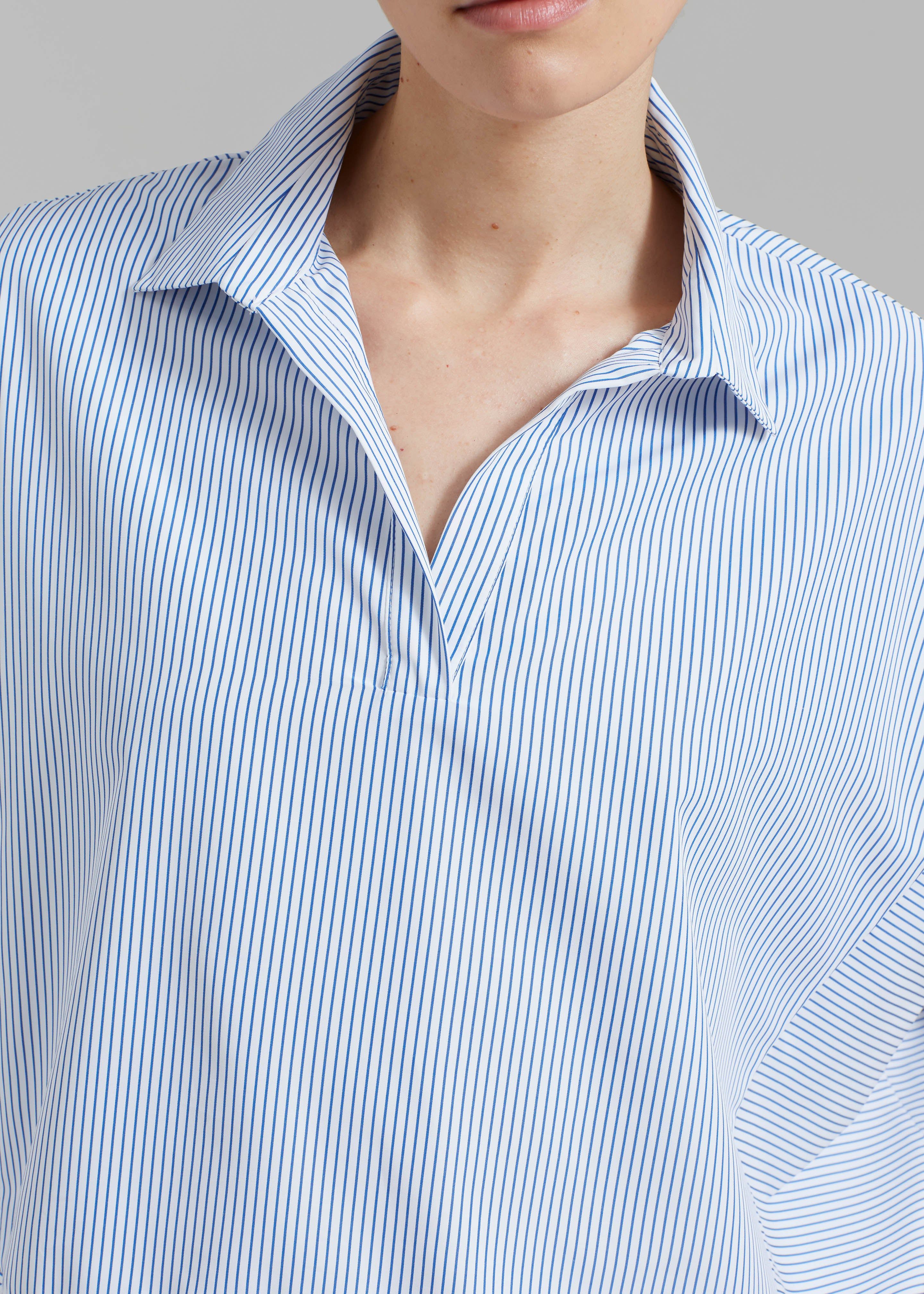 Flora Dolman Shirt - Blue Stripe sold by Frankie Shop product image thumbnail 6