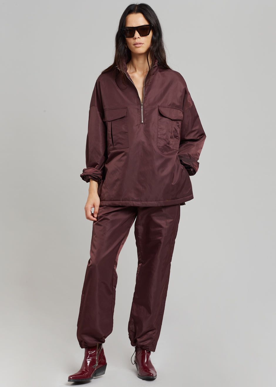 Kevin Track Pants - Burgundy sold by Frankie Shop