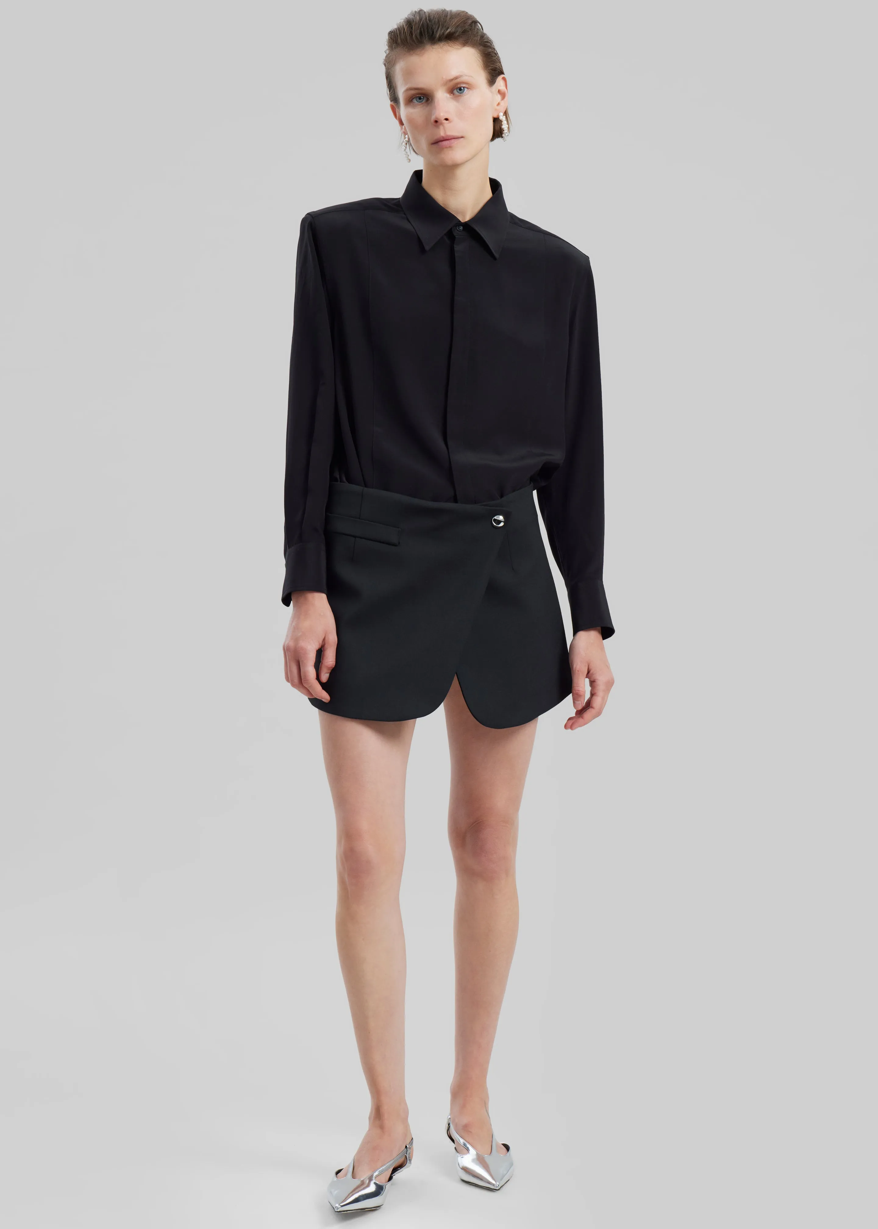 Coperni Tailored Mini Skirt - Black sold by Frankie Shop product image thumbnail 2