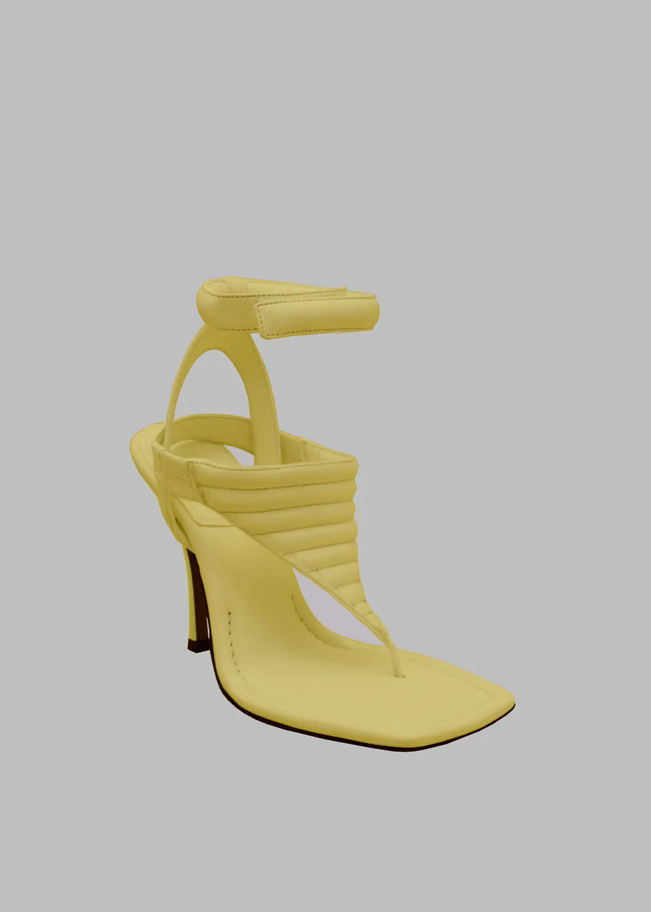 Gia Borghini Gia 8 Thong Sandals - Butter Yellow sold by Frankie Shop product image thumbnail 5