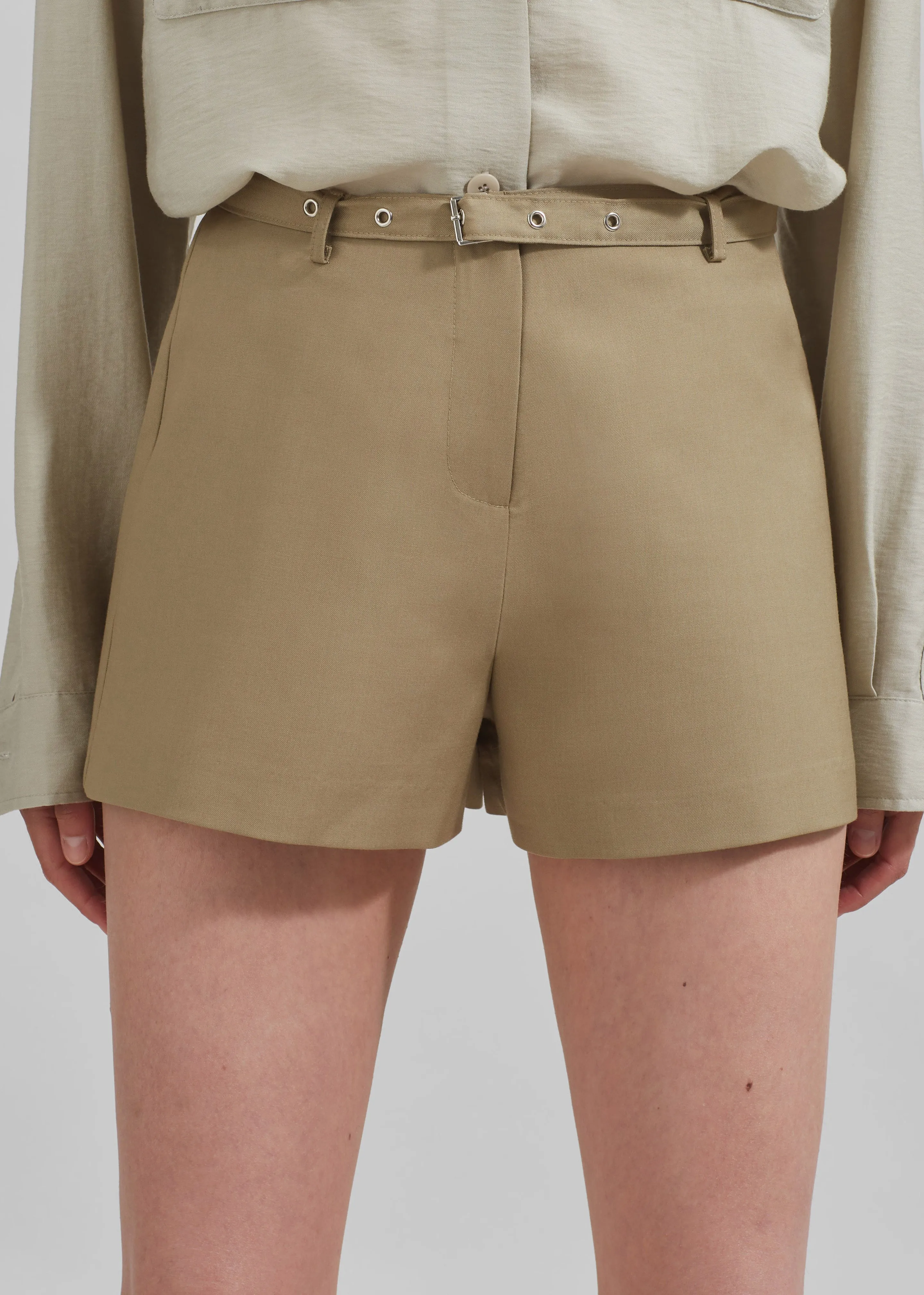 Alynn Mini Shorts - Khaki sold by Frankie Shop product image thumbnail 2