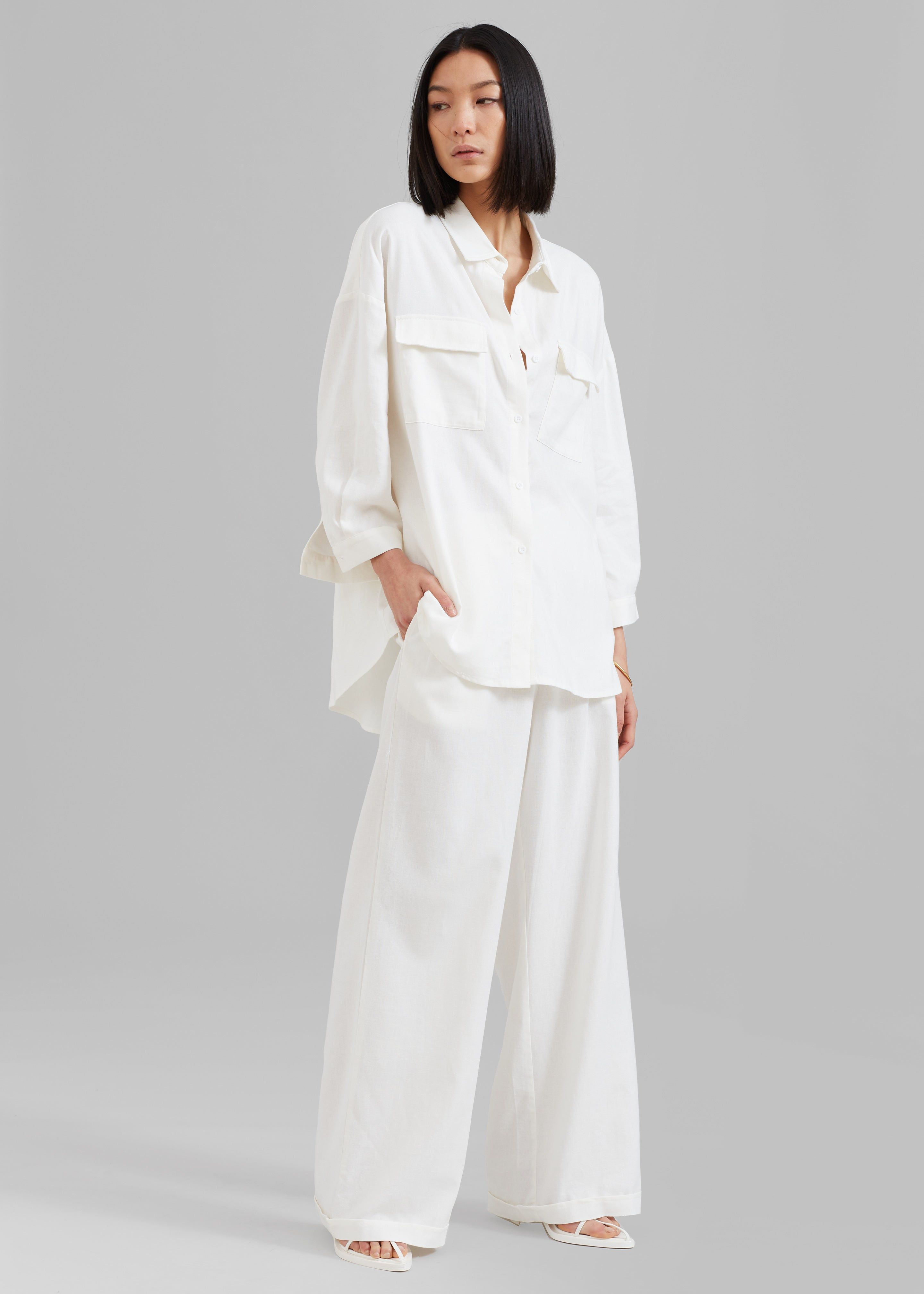 Solaqua The Pocket Shirt - Ivory sold by Frankie Shop product image thumbnail 2