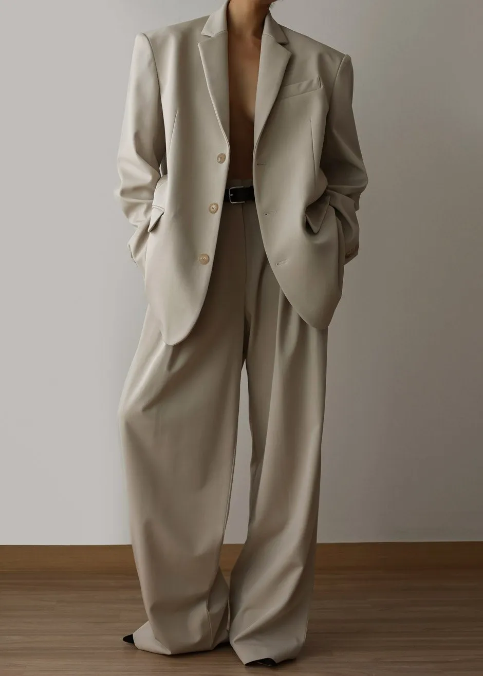 Tansy Pleated Trousers - Beige sold by Frankie Shop product image thumbnail 2