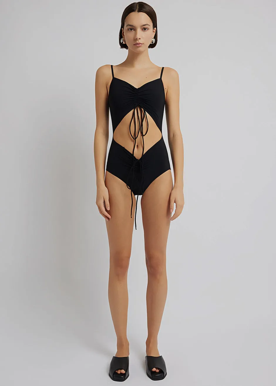 Christopher Esber Ruched Disconnect Swimsuit - Black sold by Frankie Shop product image thumbnail 2