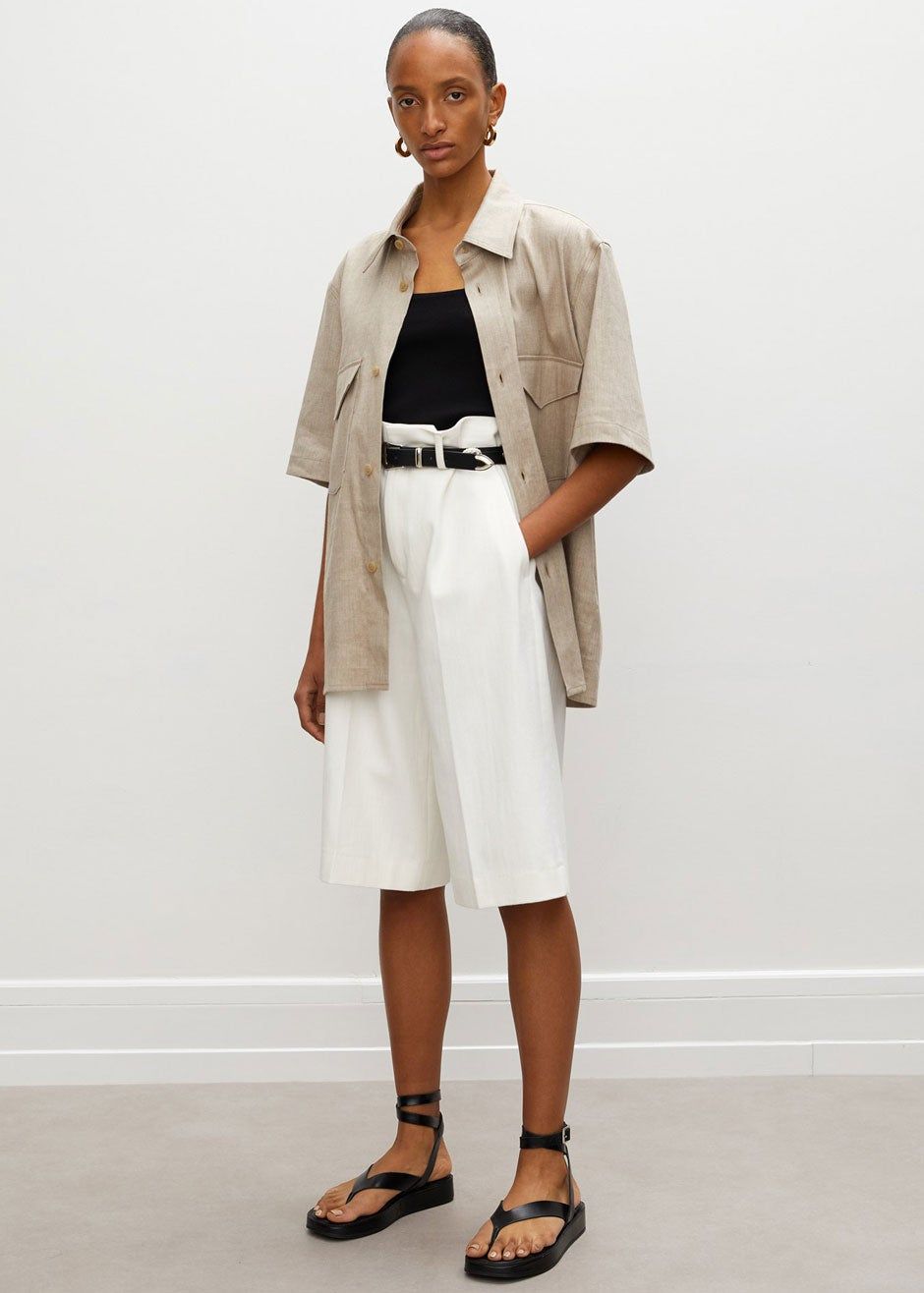 Róhe Eli Unisex Shirt - Beige sold by Frankie Shop product image thumbnail 2