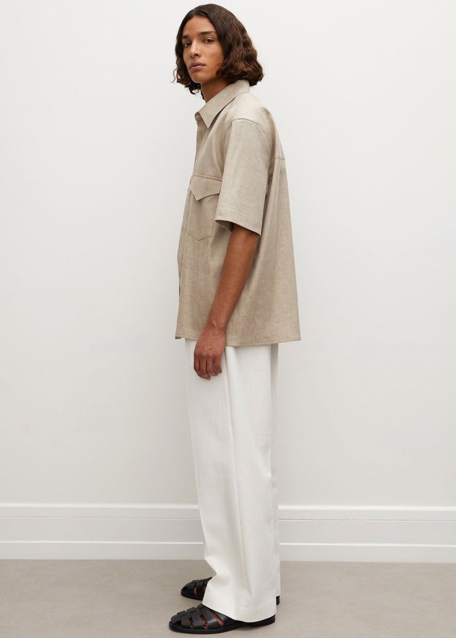 Róhe Eli Unisex Shirt - Beige sold by Frankie Shop product image thumbnail 7