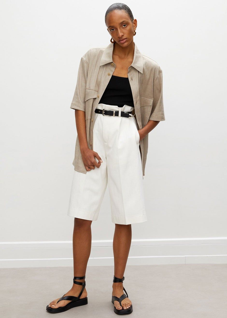 Róhe Eli Unisex Shirt - Beige sold by Frankie Shop product image thumbnail 6