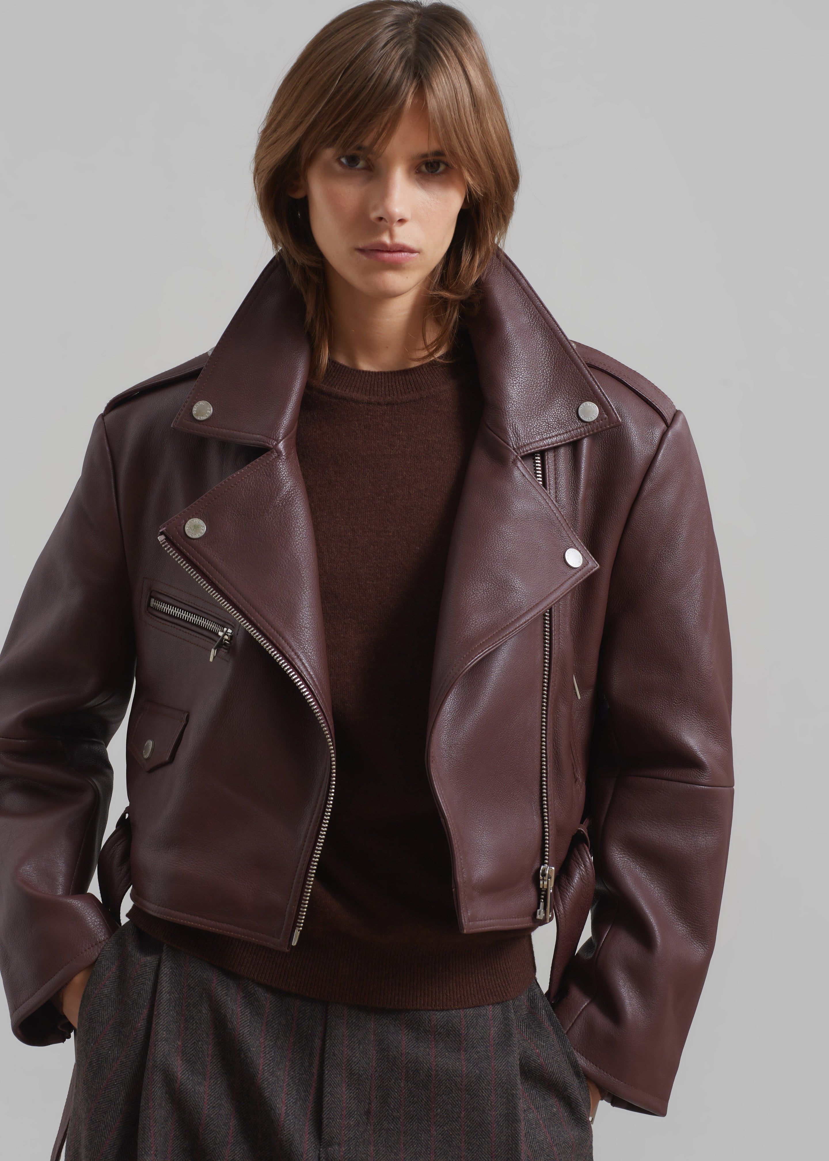 Gestuz Basilia GZ Short Jacket - Bitter Chocolate sold by Frankie Shop