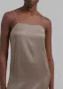 Loulou Studio Arja Long Dress - Brown/Black sold by Frankie Shop