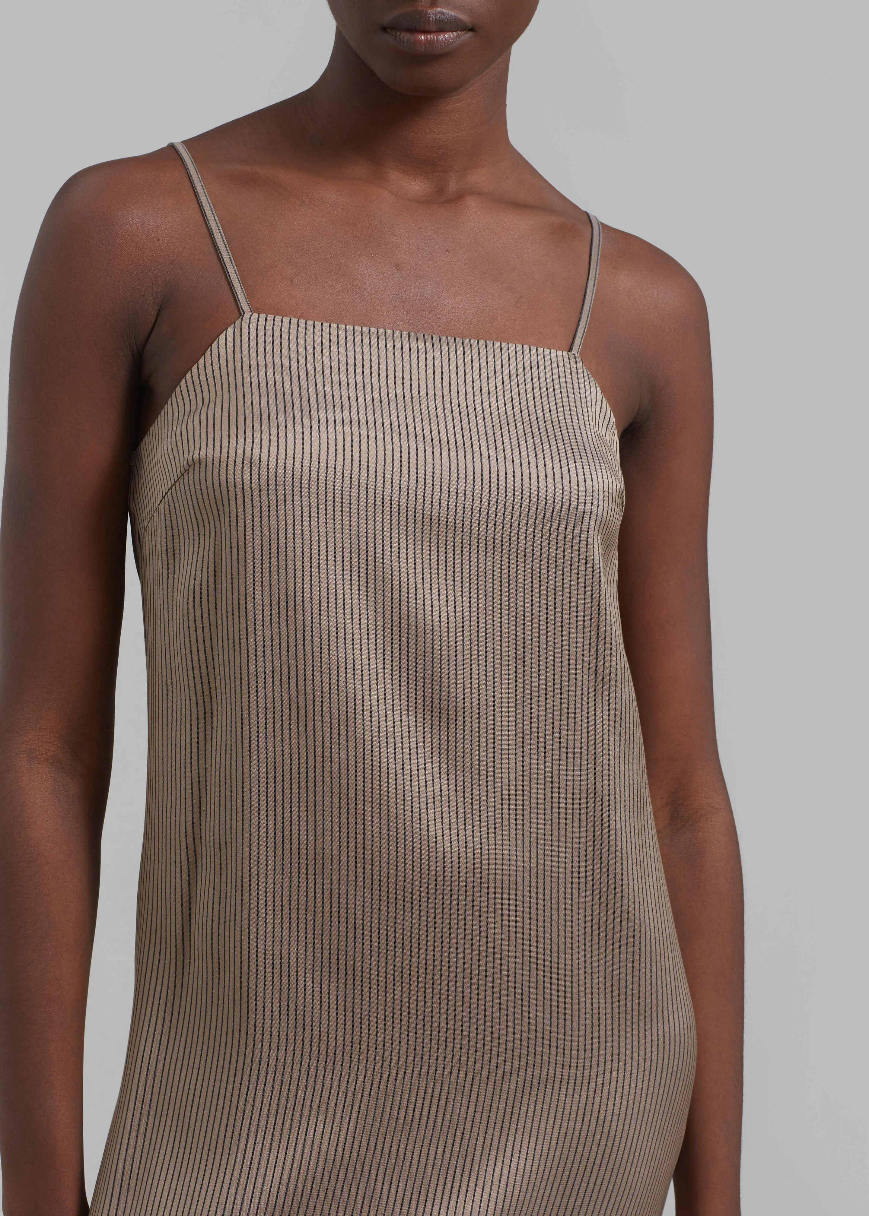 Loulou Studio Arja Long Dress - Brown/Black sold by Frankie Shop product image thumbnail 4