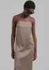 Loulou Studio Arja Long Dress - Brown/Black sold by Frankie Shop