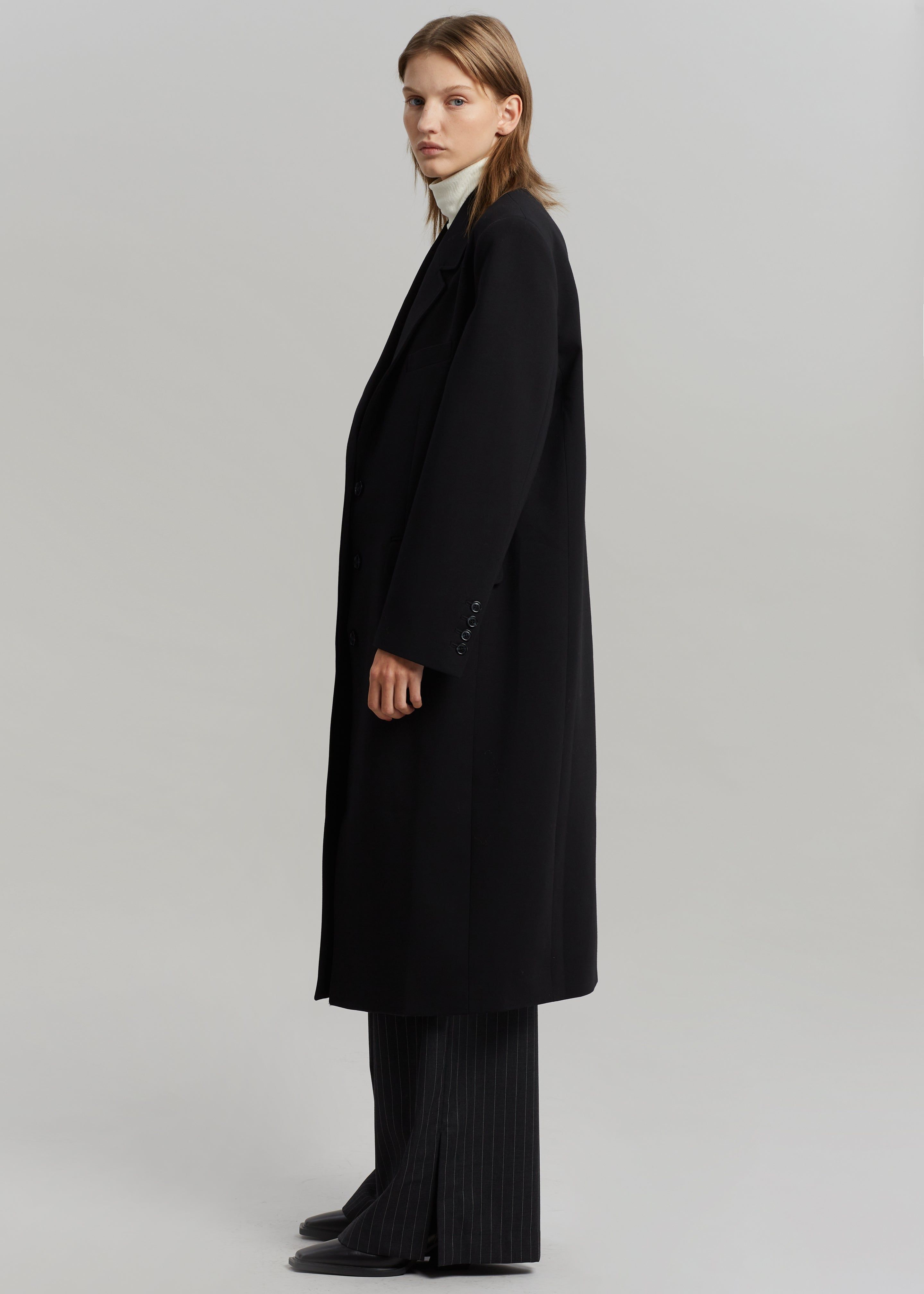 Eevi Overcoat - Black sold by Frankie Shop product image thumbnail 6