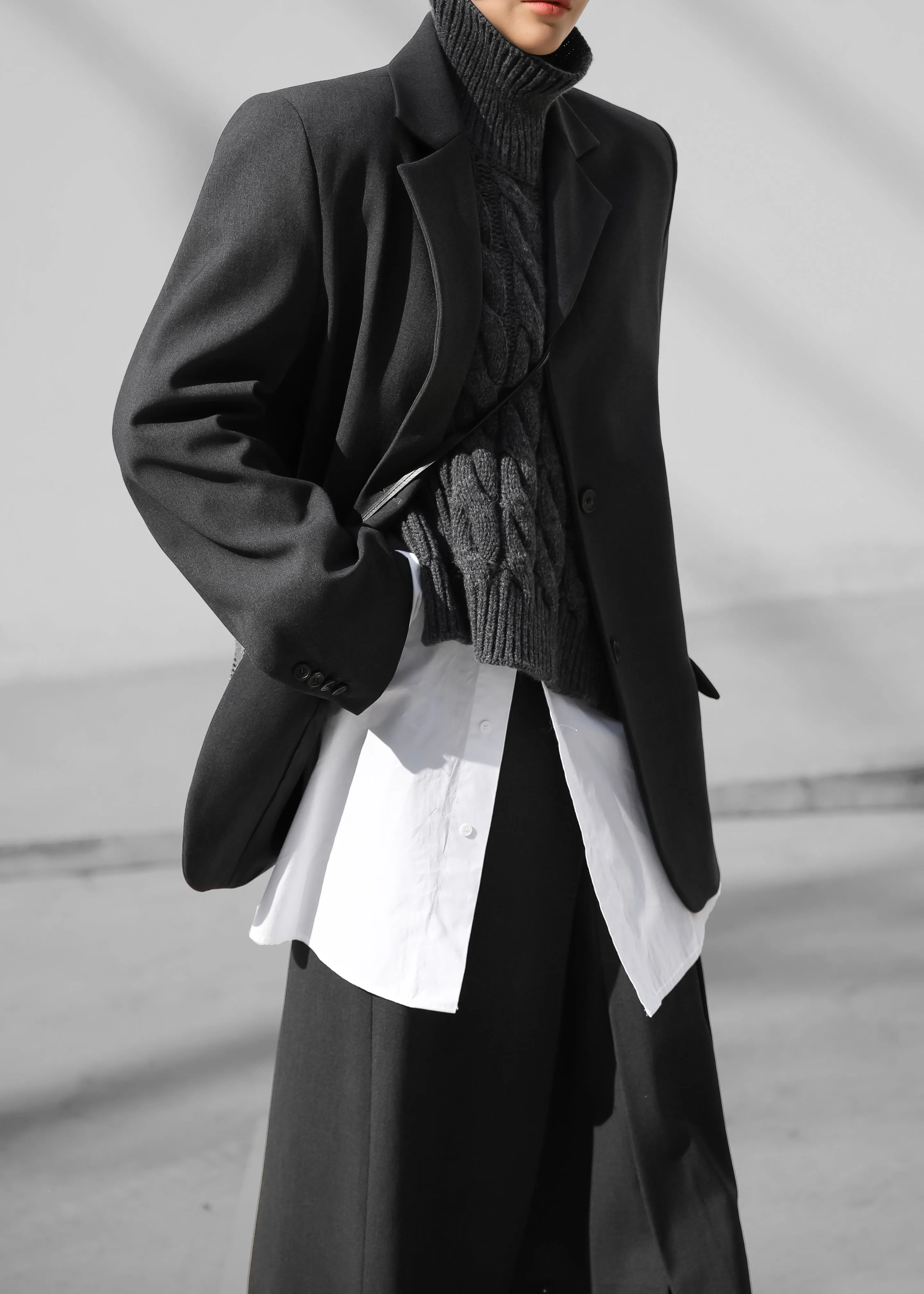 Andy Blazer - Charcoal sold by Frankie Shop product image thumbnail 4