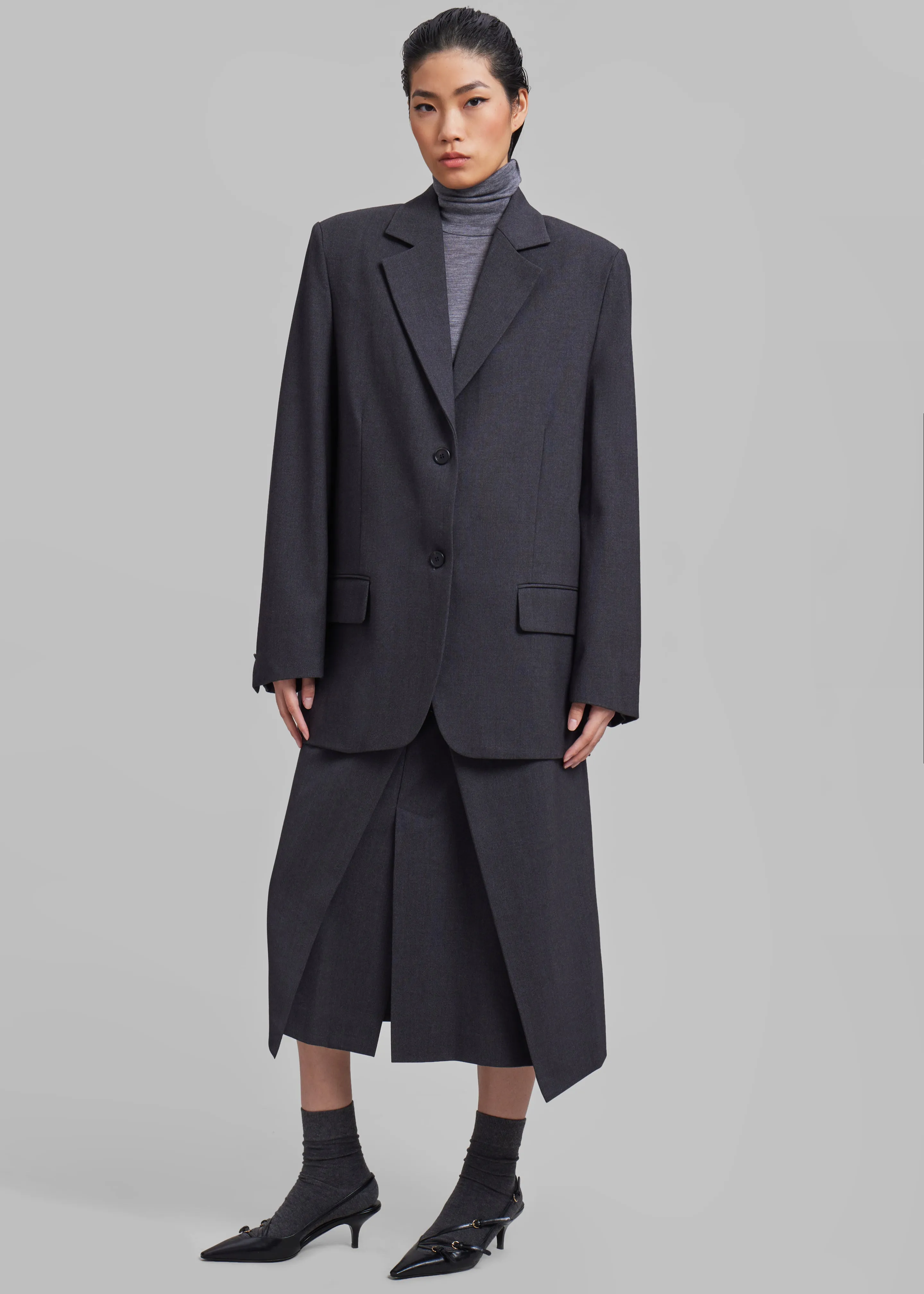 Andy Blazer - Charcoal sold by Frankie Shop product image thumbnail 2