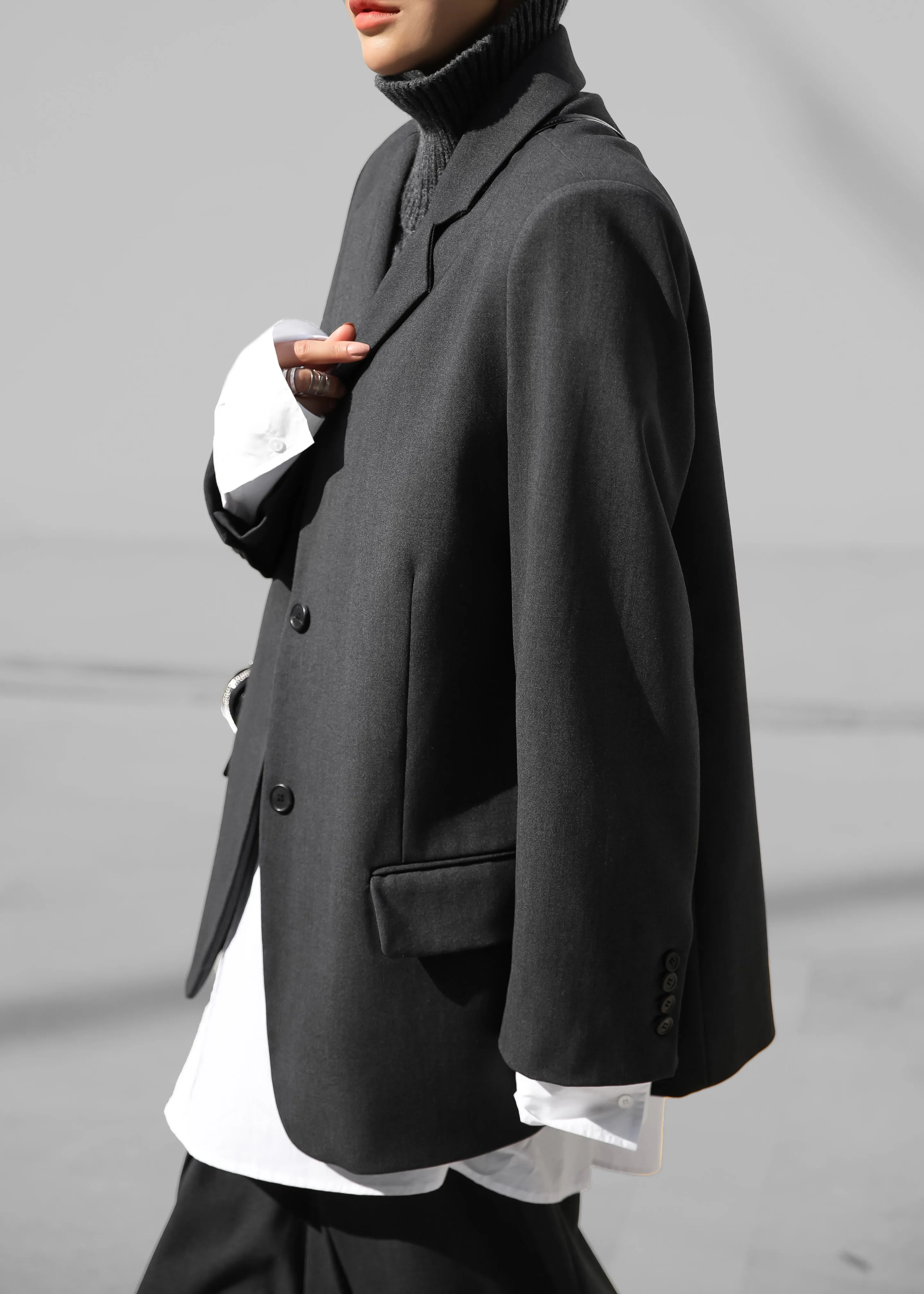 Andy Blazer - Charcoal sold by Frankie Shop