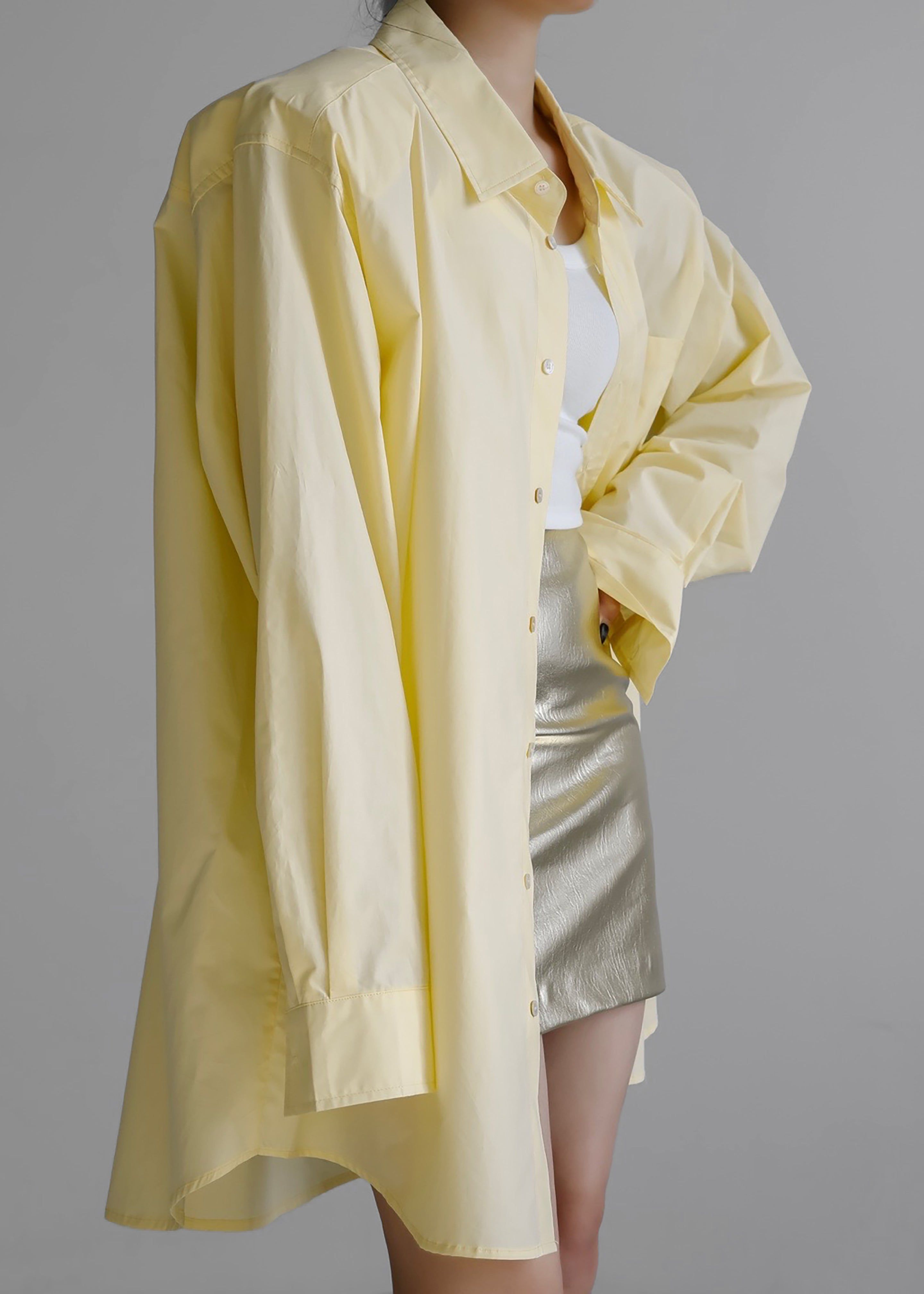Panama Oversized Shirt - Lemon sold by Frankie Shop product image thumbnail 6