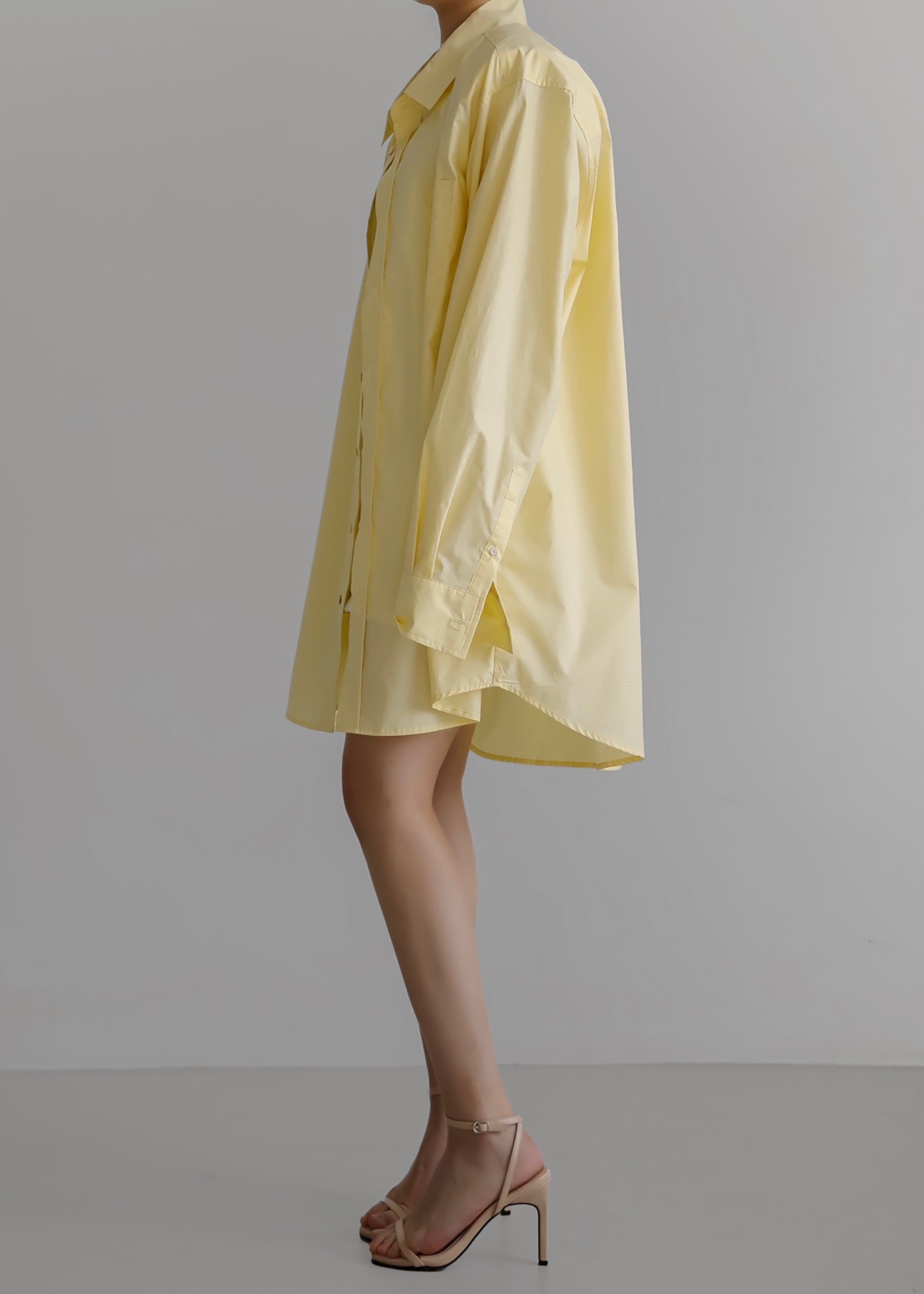 Panama Oversized Shirt - Lemon sold by Frankie Shop product image thumbnail 3