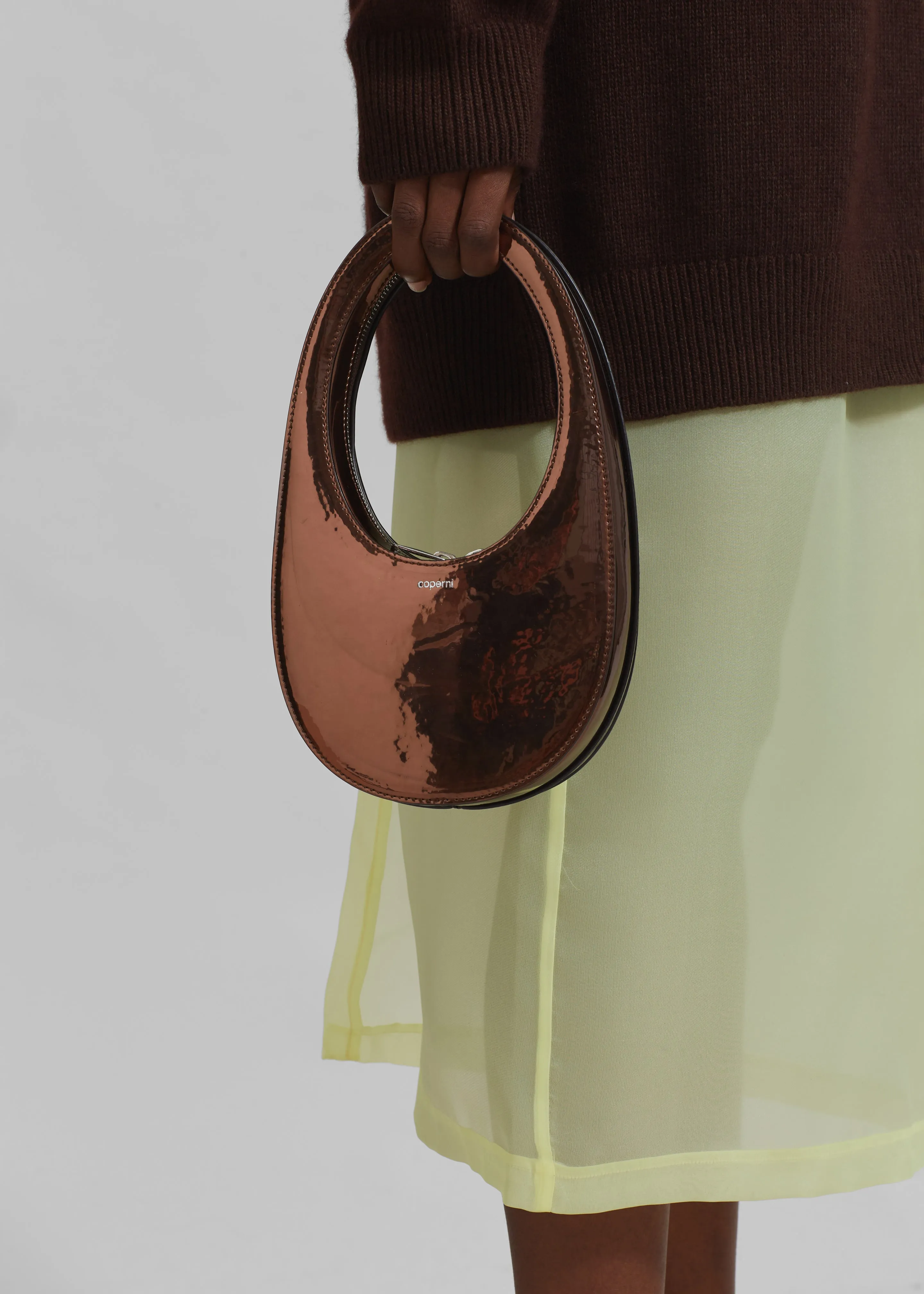 Coperni Mirrored Mini Swipe Bag - Brown sold by Frankie Shop product image thumbnail 2