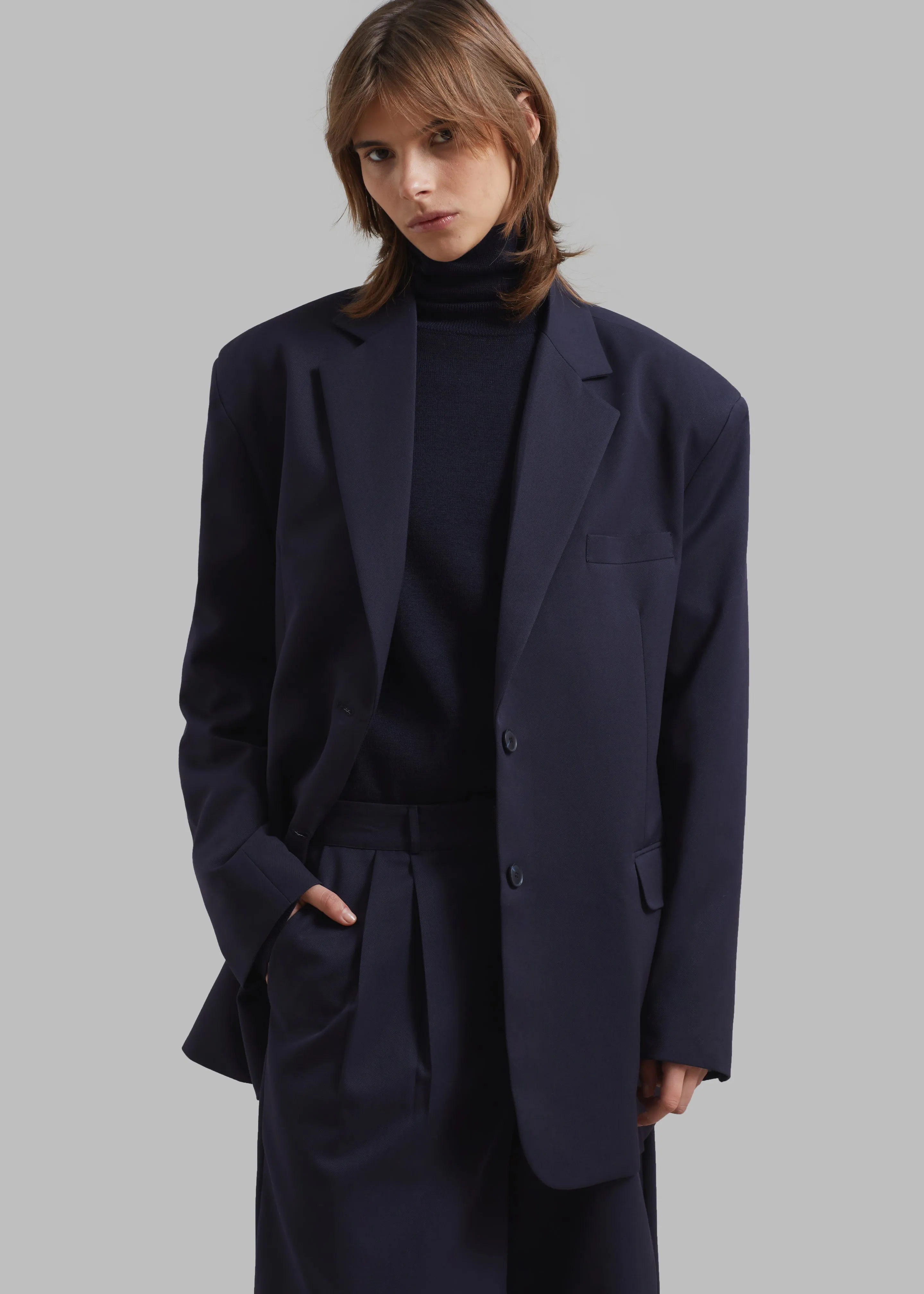 Wilma Blazer - Navy sold by Frankie Shop product image thumbnail 5