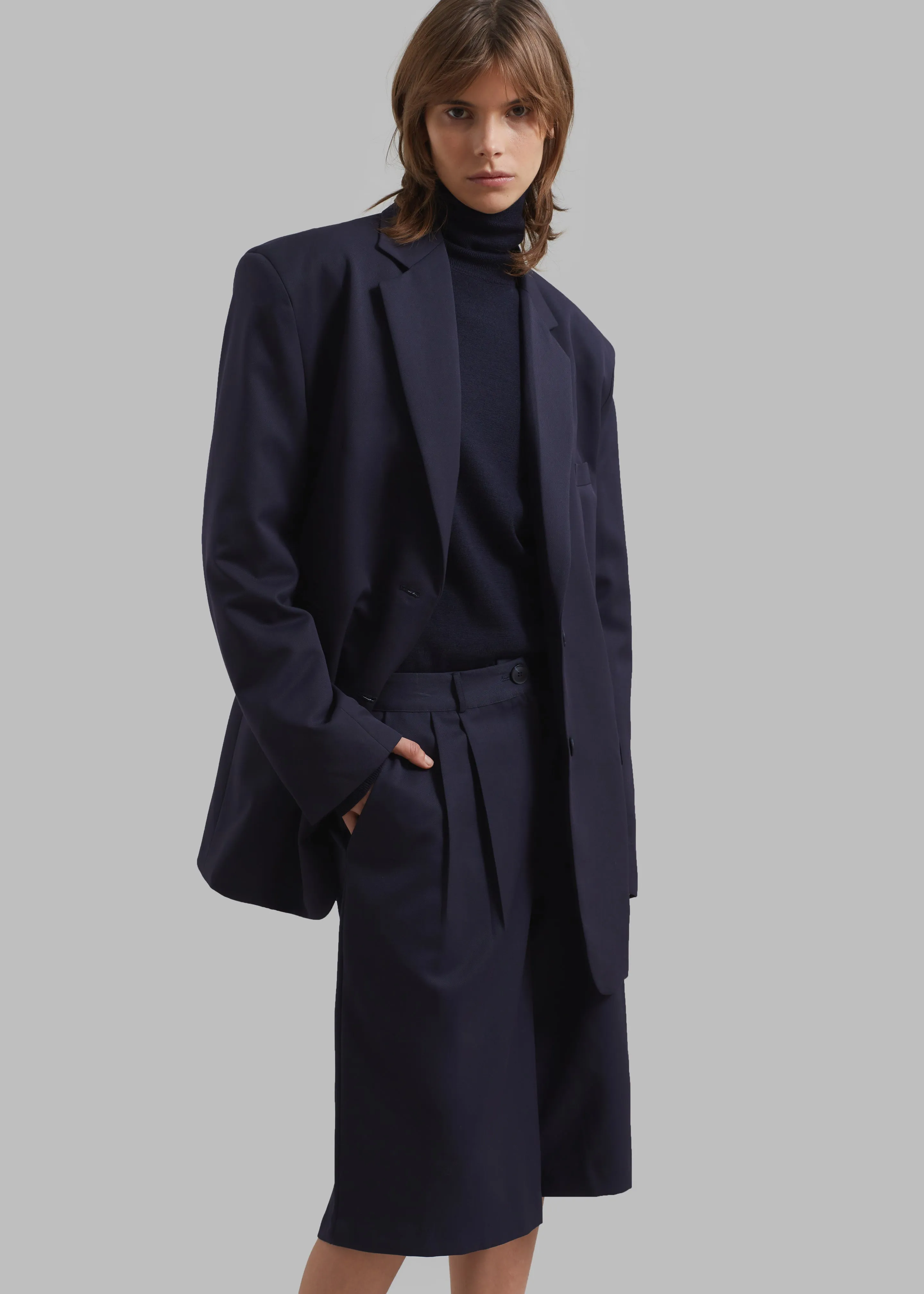 Wilma Blazer - Navy sold by Frankie Shop product image thumbnail 2