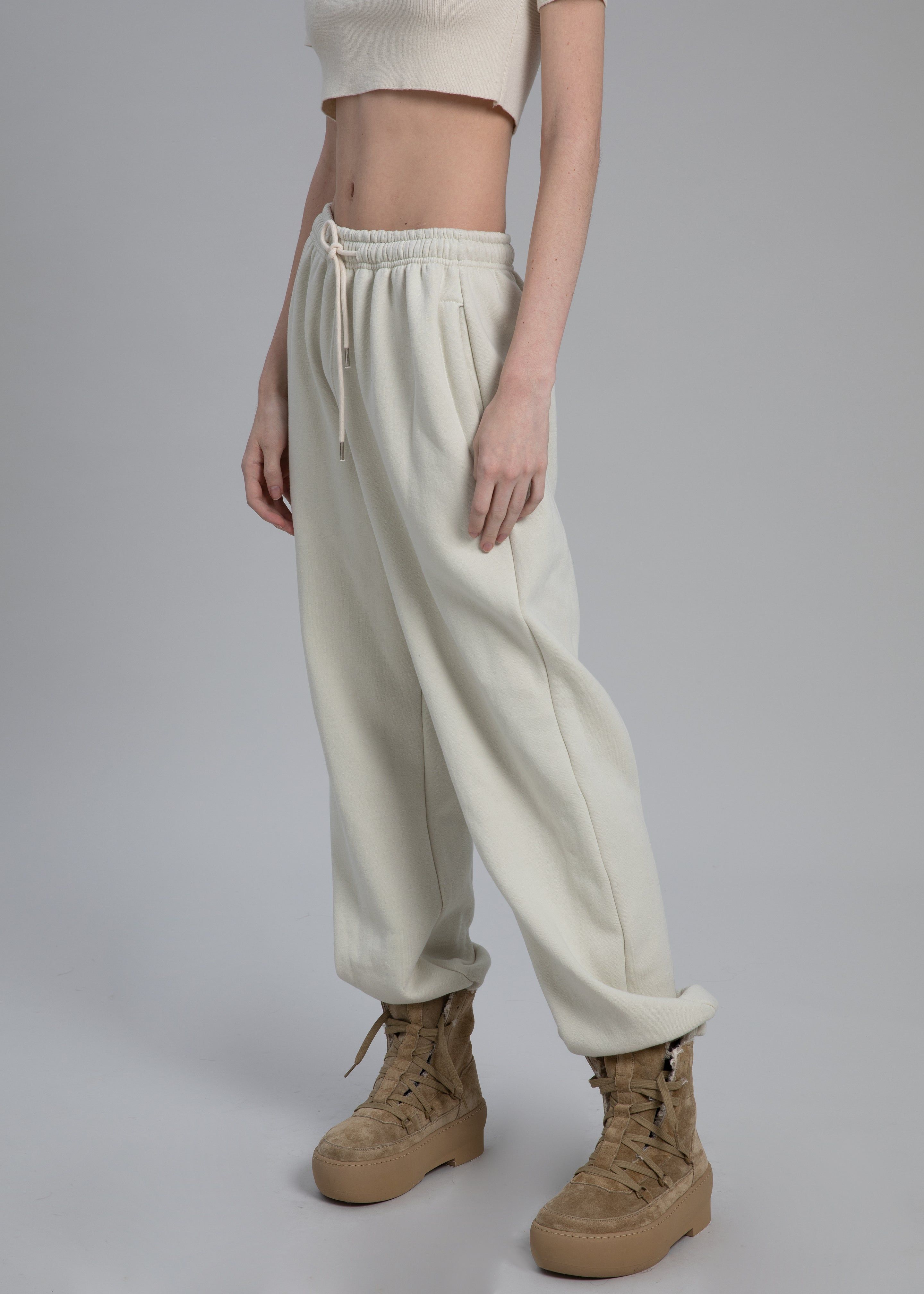 Gia Borghini 24 Lace Up Chunky Sole Bootie - Sand sold by Frankie Shop product image thumbnail 2