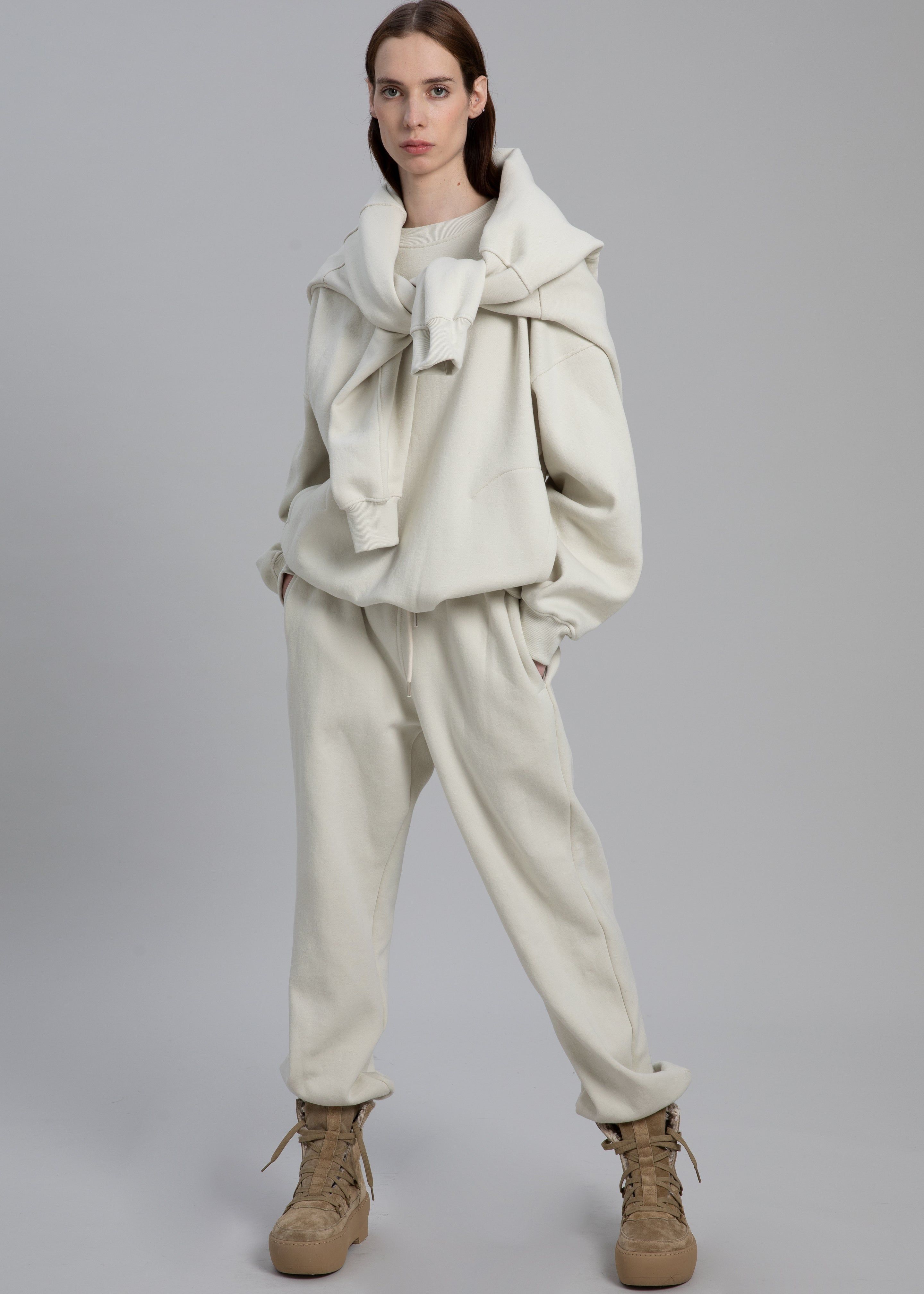 Gia Borghini 24 Lace Up Chunky Sole Bootie - Sand sold by Frankie Shop product image thumbnail 5