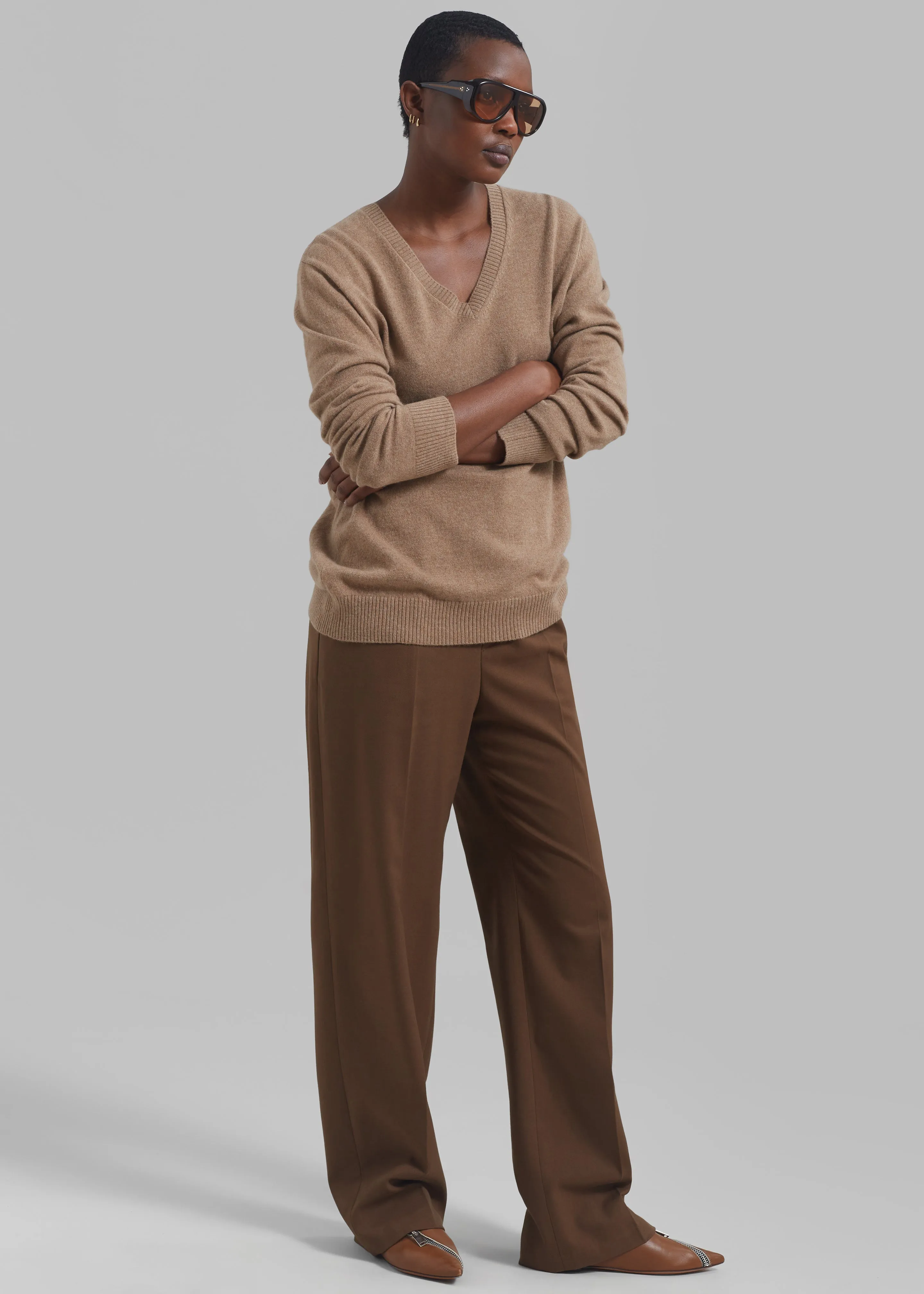 Kylen Trousers - Brown sold by Frankie Shop product image thumbnail 5