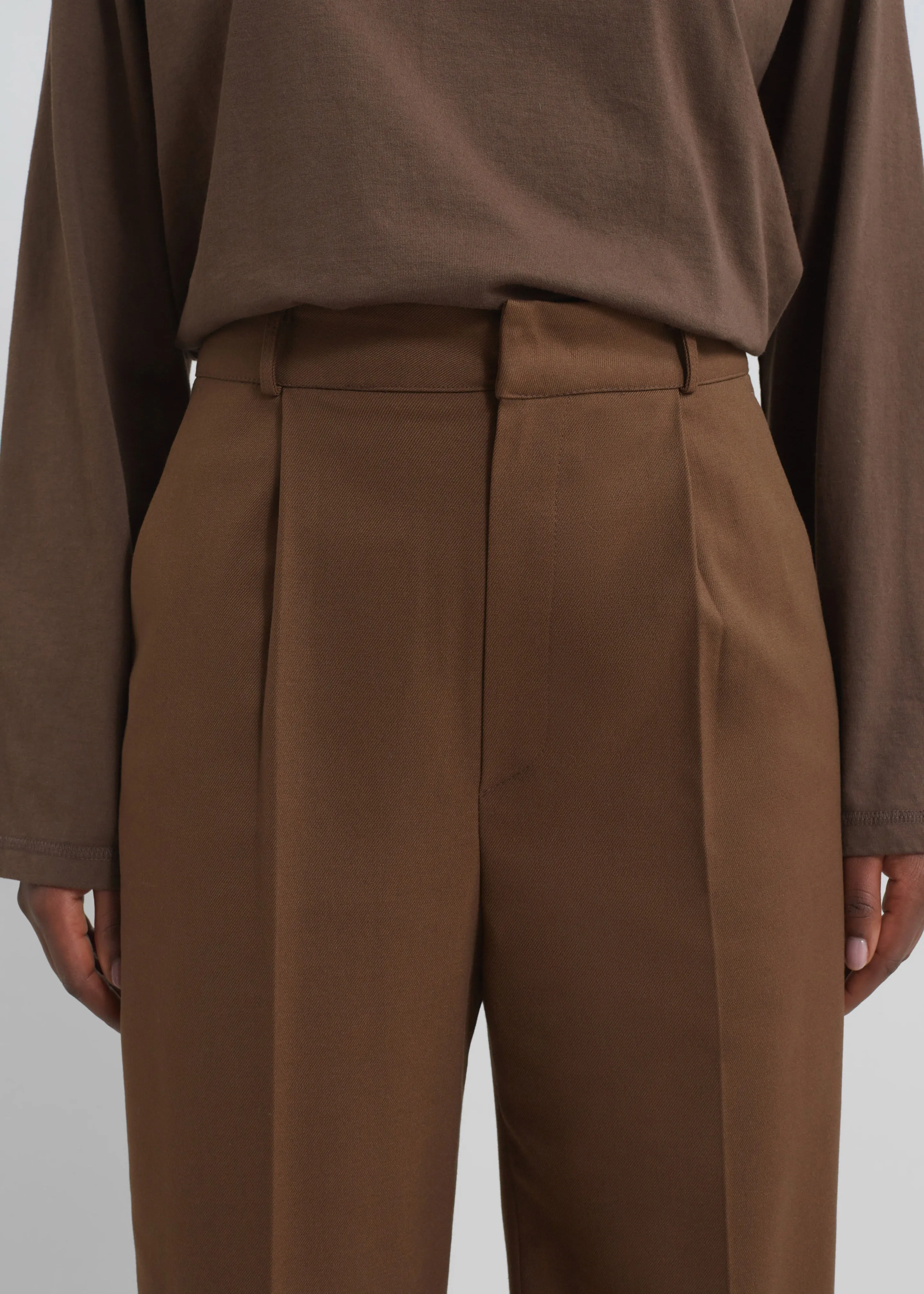 Kylen Trousers - Brown sold by Frankie Shop product image thumbnail 4
