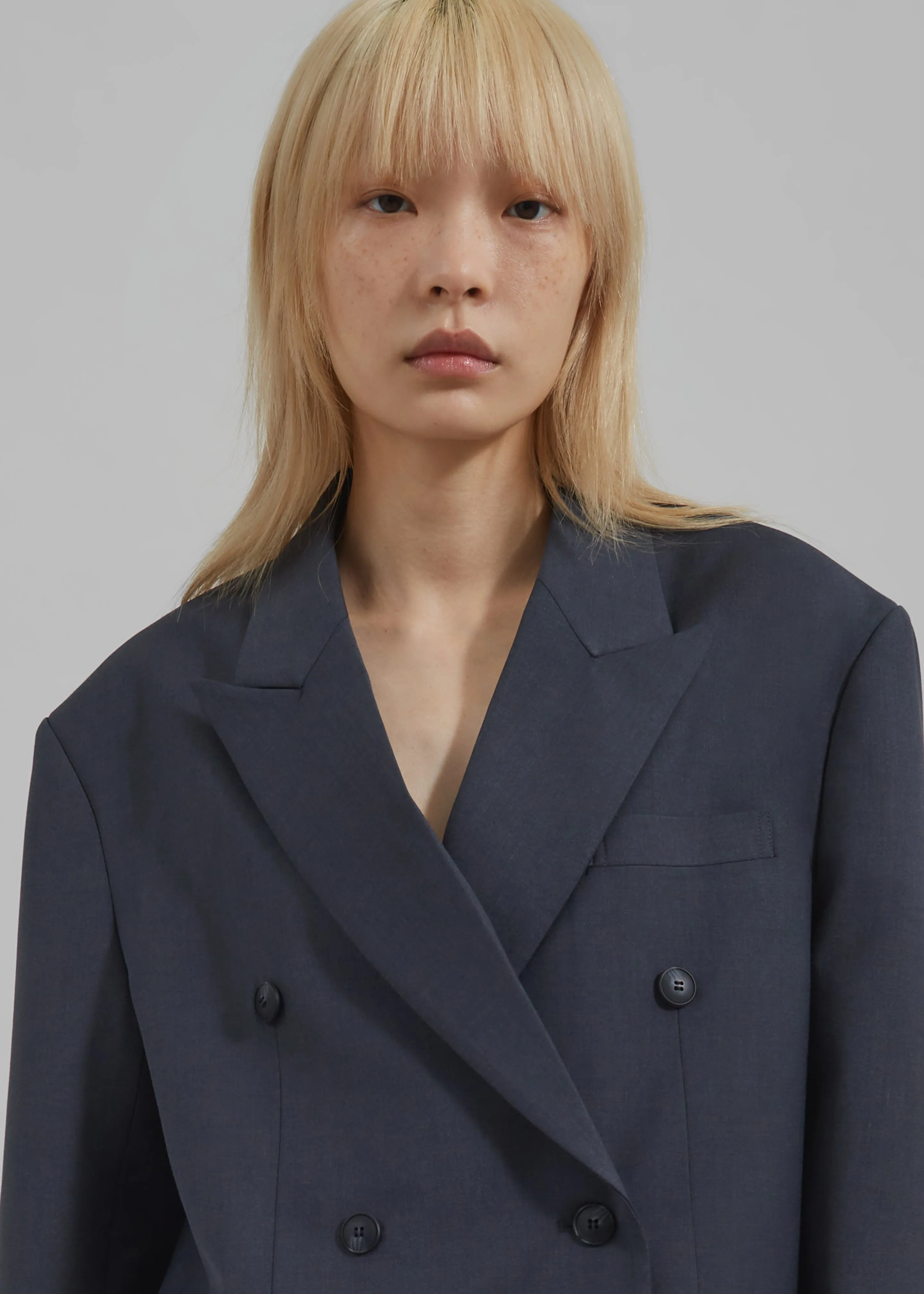 Carmen Double Breasted Blazer - Charcoal sold by Frankie Shop product image thumbnail 3