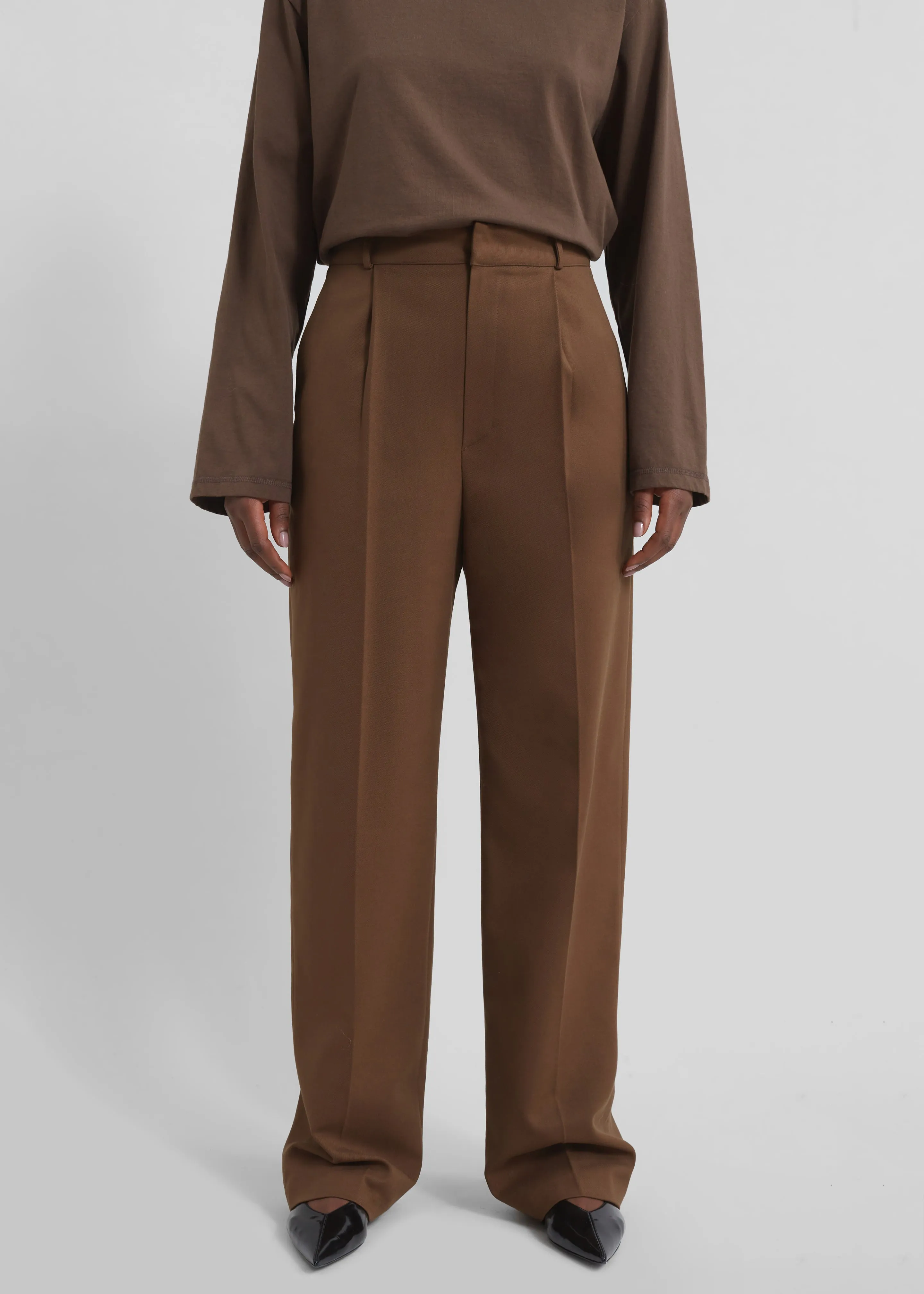 Kylen Trousers - Brown sold by Frankie Shop product image thumbnail 2