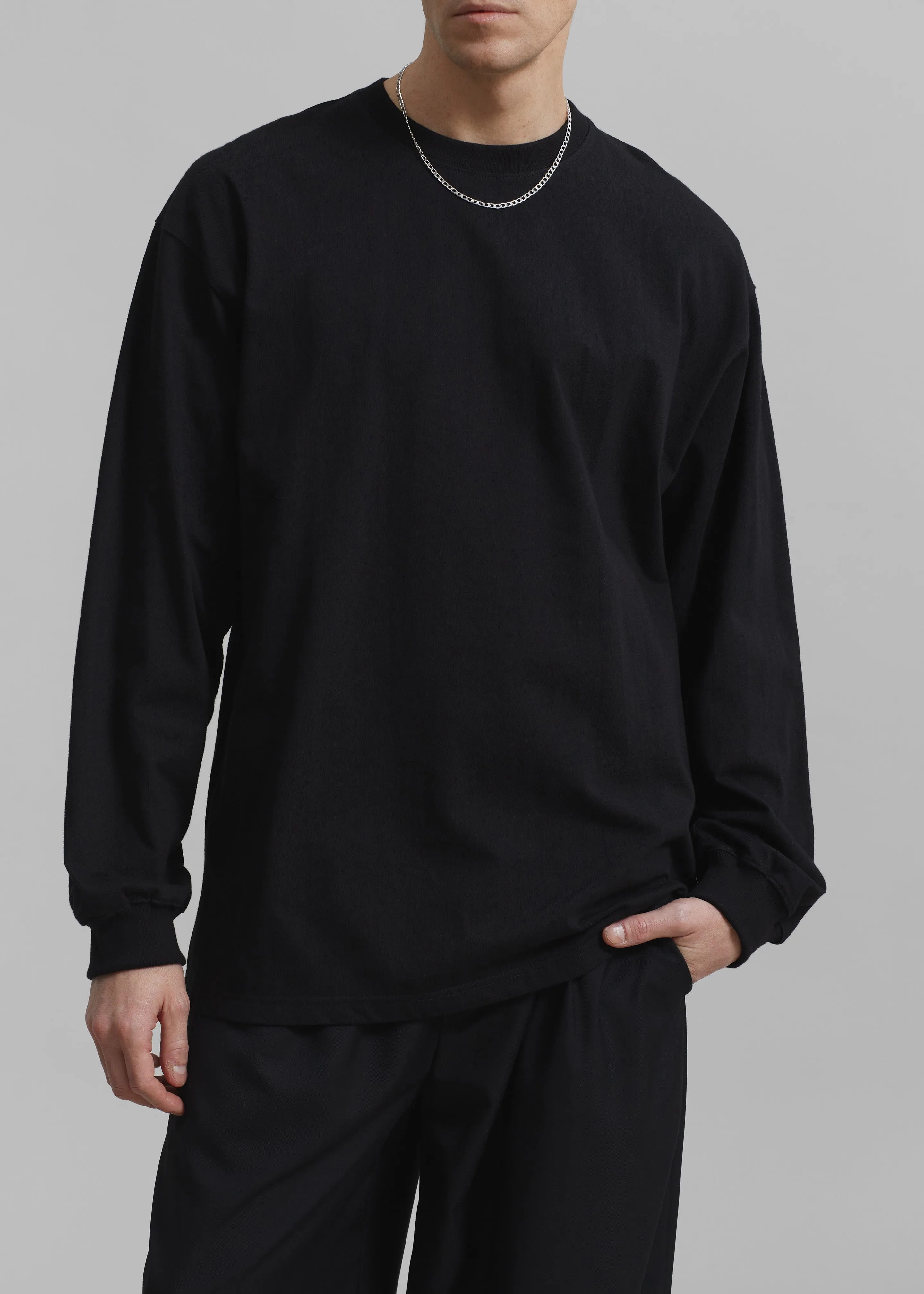 Christopher Long Sleeve Tee - Black sold by Frankie Shop product image thumbnail 3