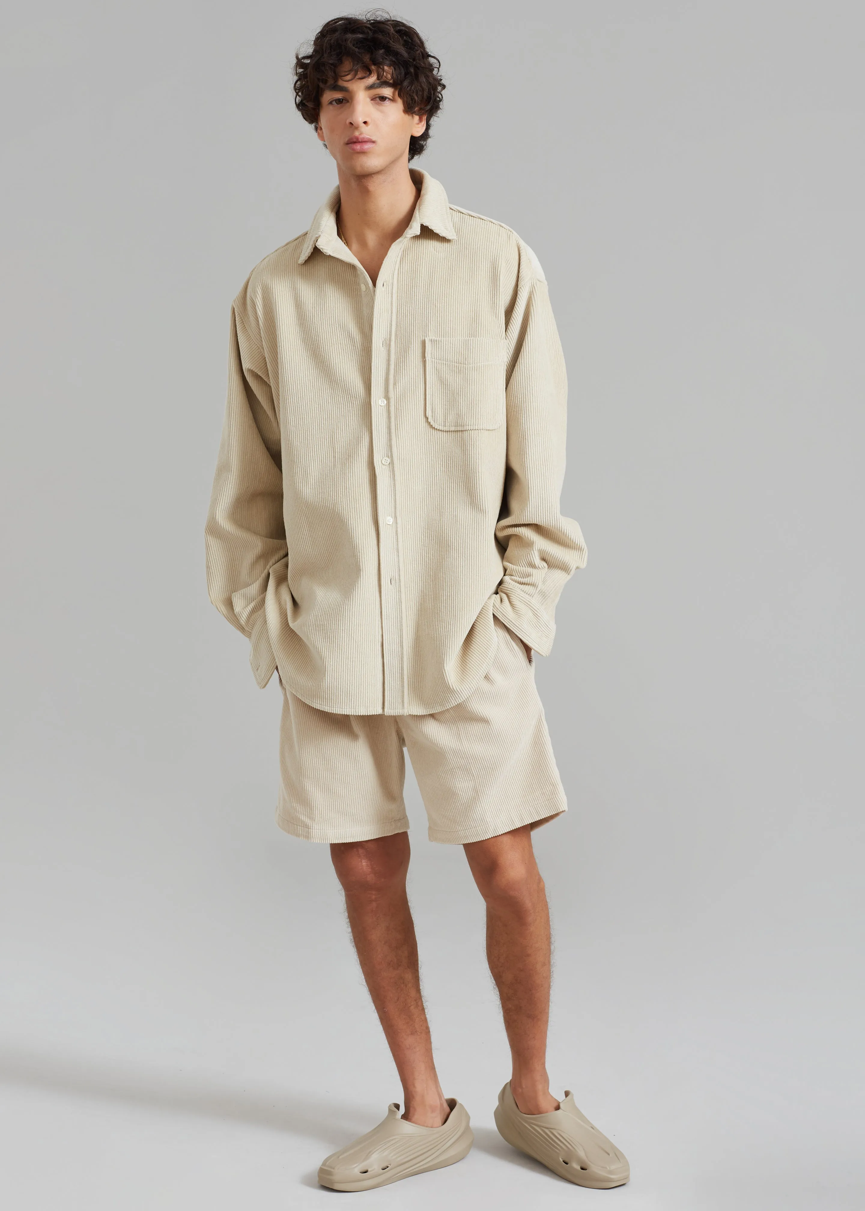 Camden Corduroy Shorts - Cream sold by Frankie Shop product image thumbnail 3